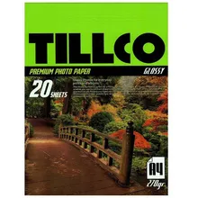 کاغذ عکس Tillco Glossy Premium Photo Paper A4 بسته 20 عددی