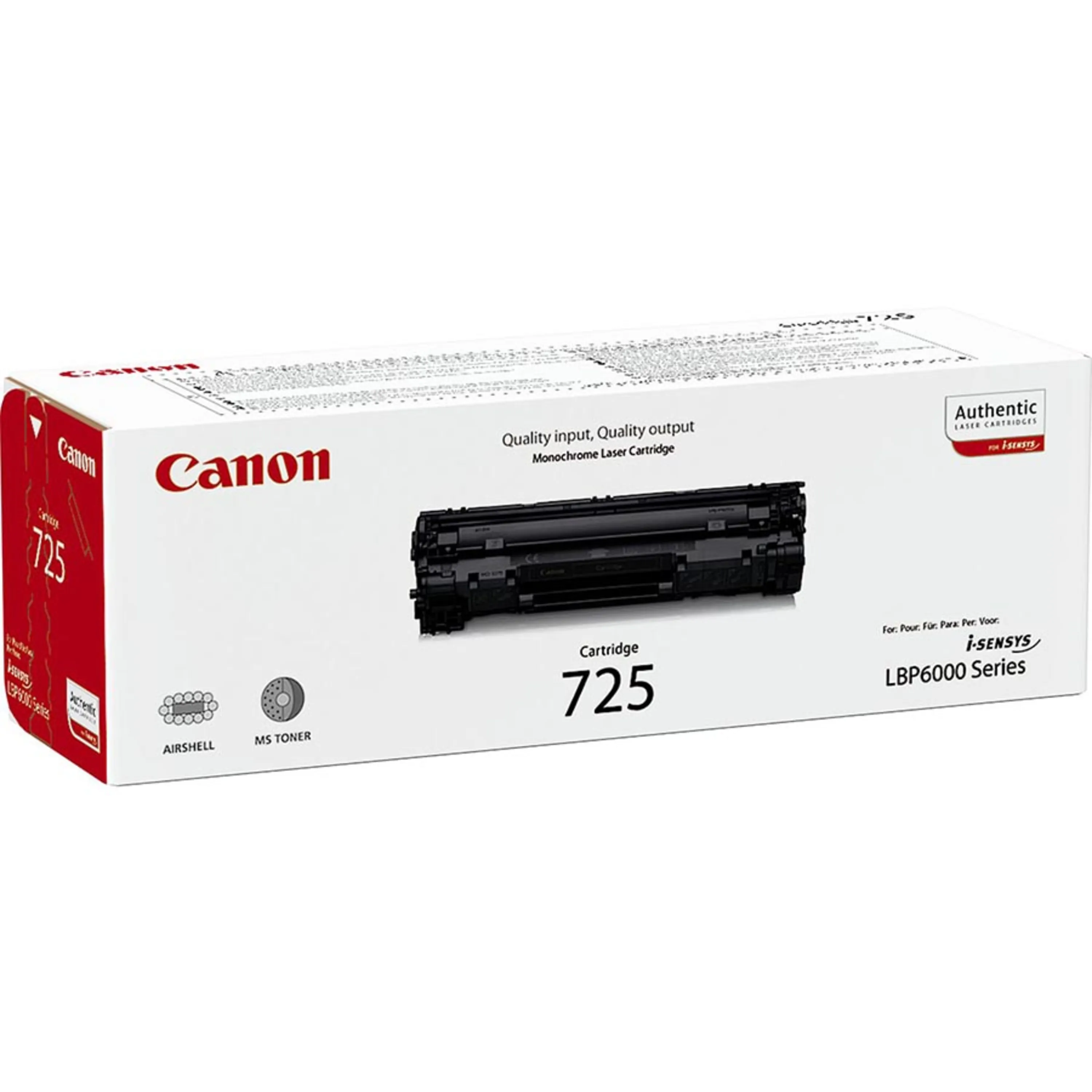 کارتریج لیزری طرح کنون Canon 725 کارتریج لیزری طرح کنون Canon 725