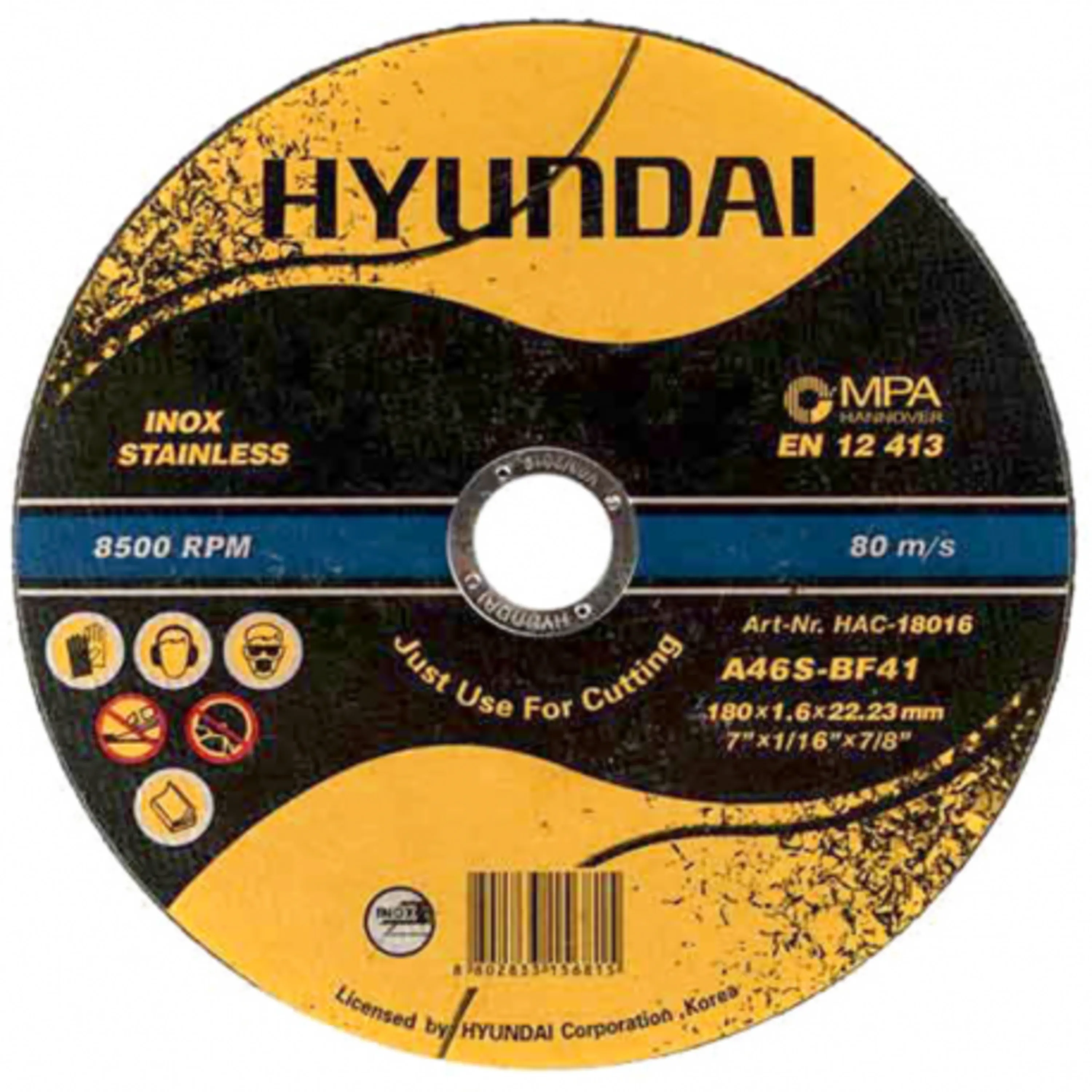 صفحه سنگ استیل بر هیوندای مدل HAC-18016 صفحه سنگ استیل بر هیوندای مدل HAC-18016