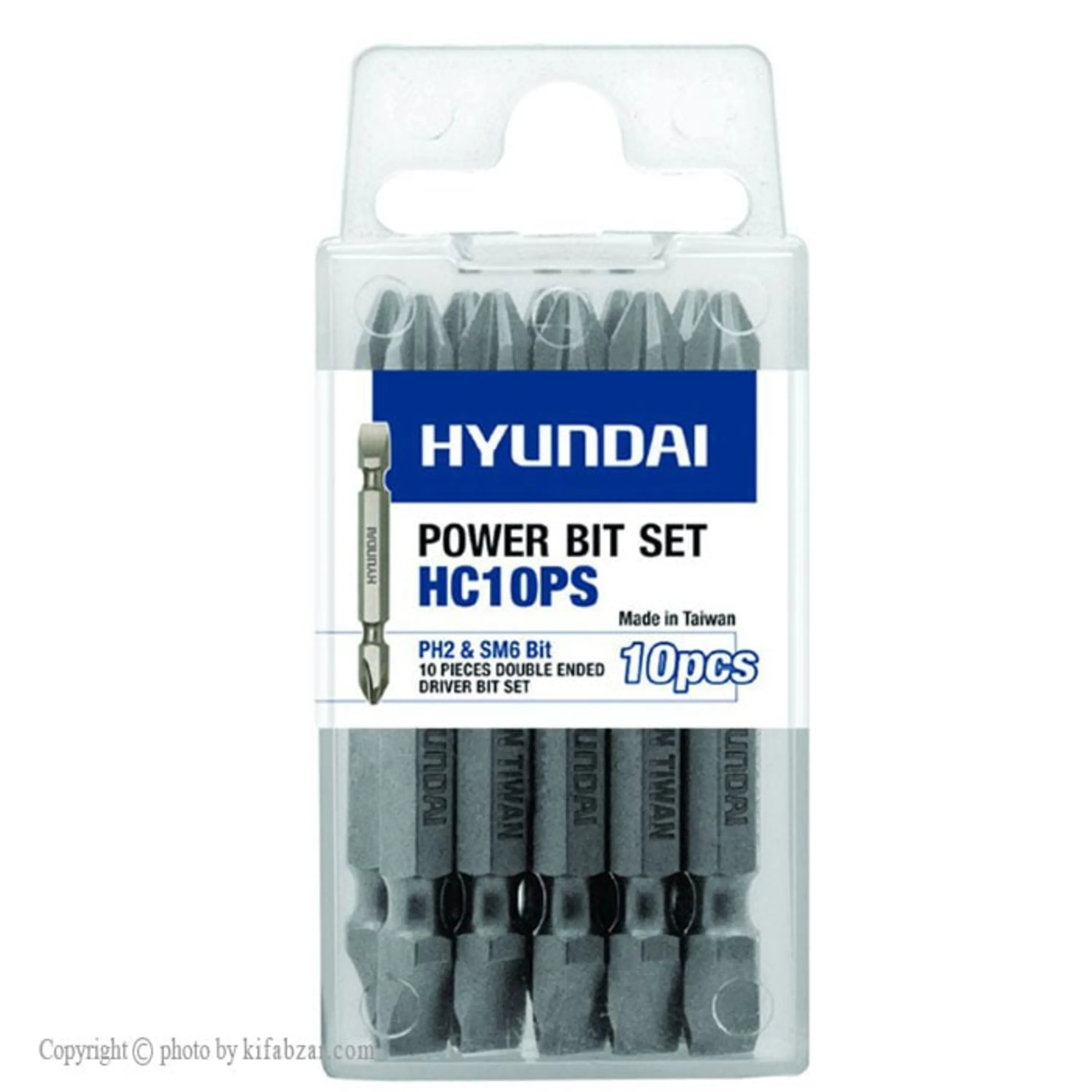 سر پیچ گوشتی 10 عددی هیوندای مدل HC10PS یکسردوسو یکسرچهارسو سر پیچ گوشتی 10 عددی هیوندای مدل HC10PS یکسردوسو یکسرچهارسو