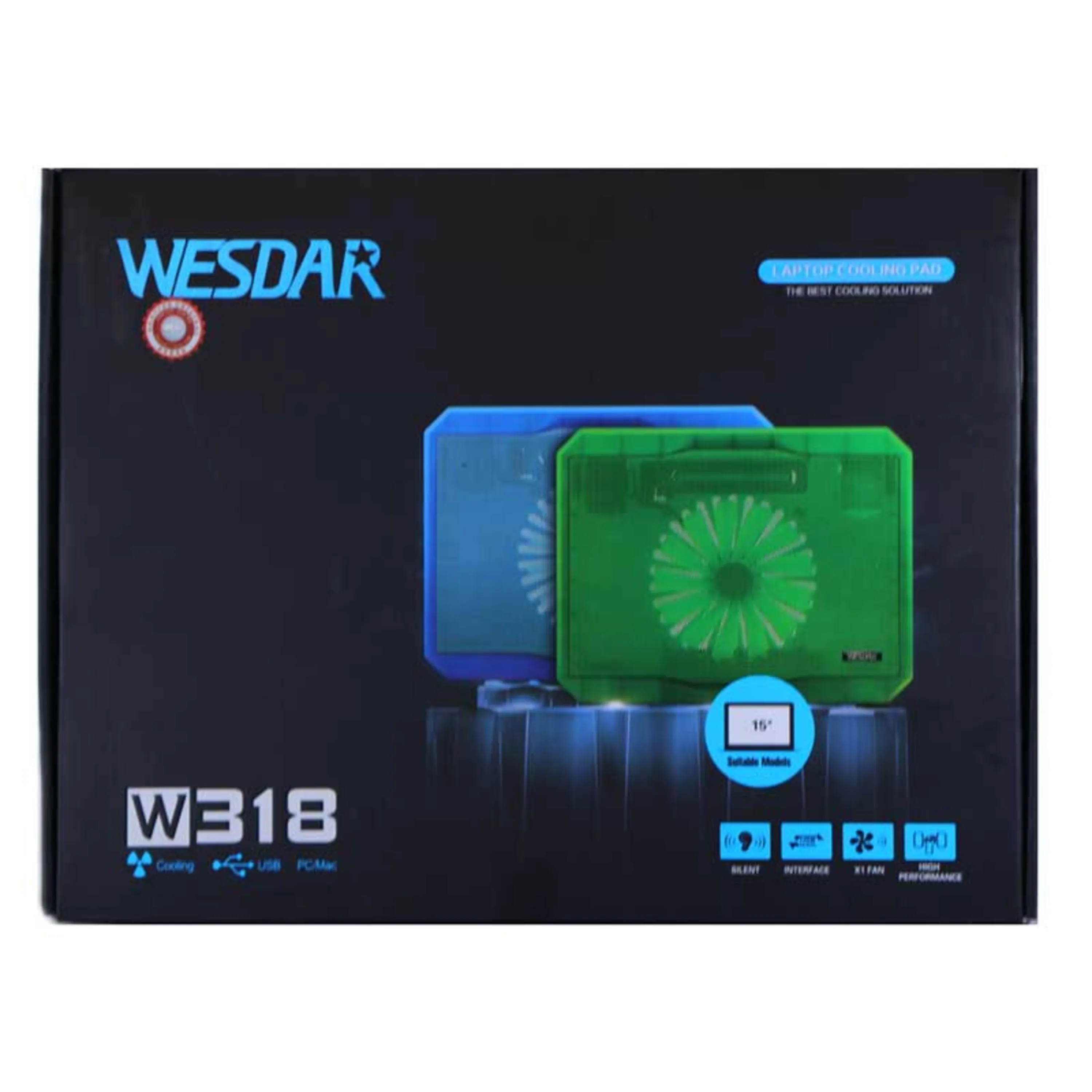 کول پد لپ تاپ Wesdar W318 کول پد لپ تاپ Wesdar W318