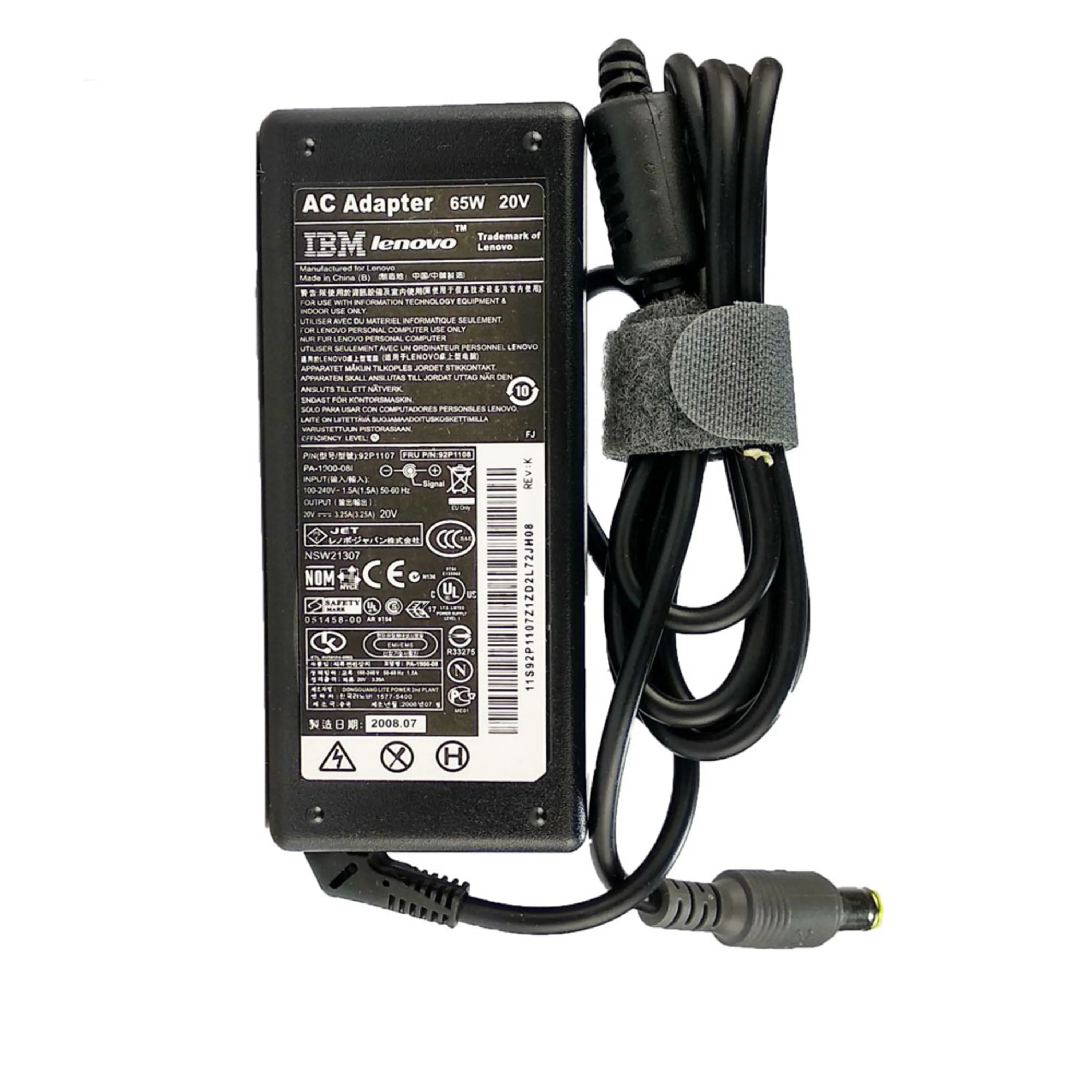 شارژر لپ تاپ Lenovo PA-1900-08I 20V 3.25A شارژر لپ تاپ Lenovo PA-1900-08I 20V 3.25A