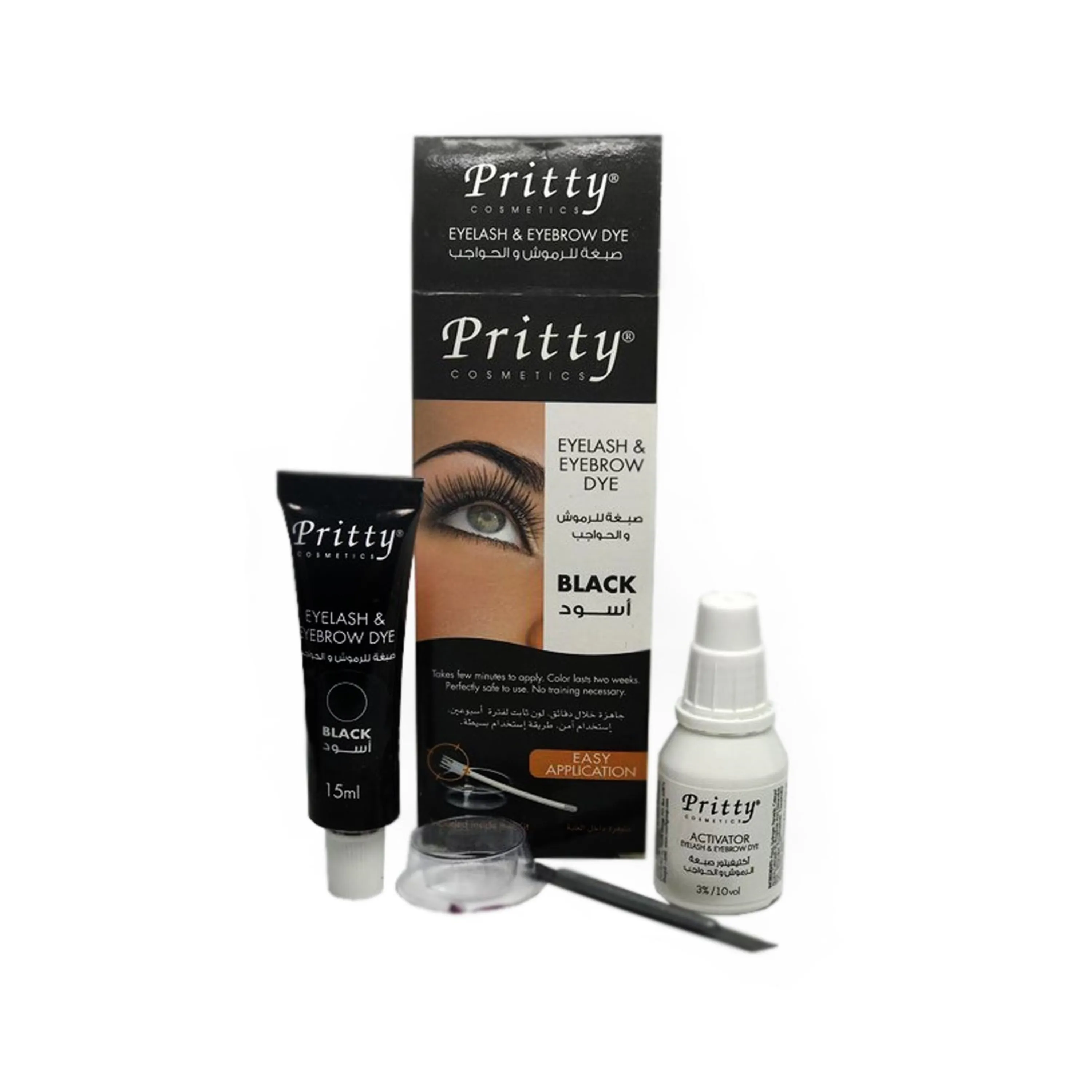 رنگ مژه و ابرو پریتی (مشکی)  رنگ مژه و ابرو پریتی (مشکی)