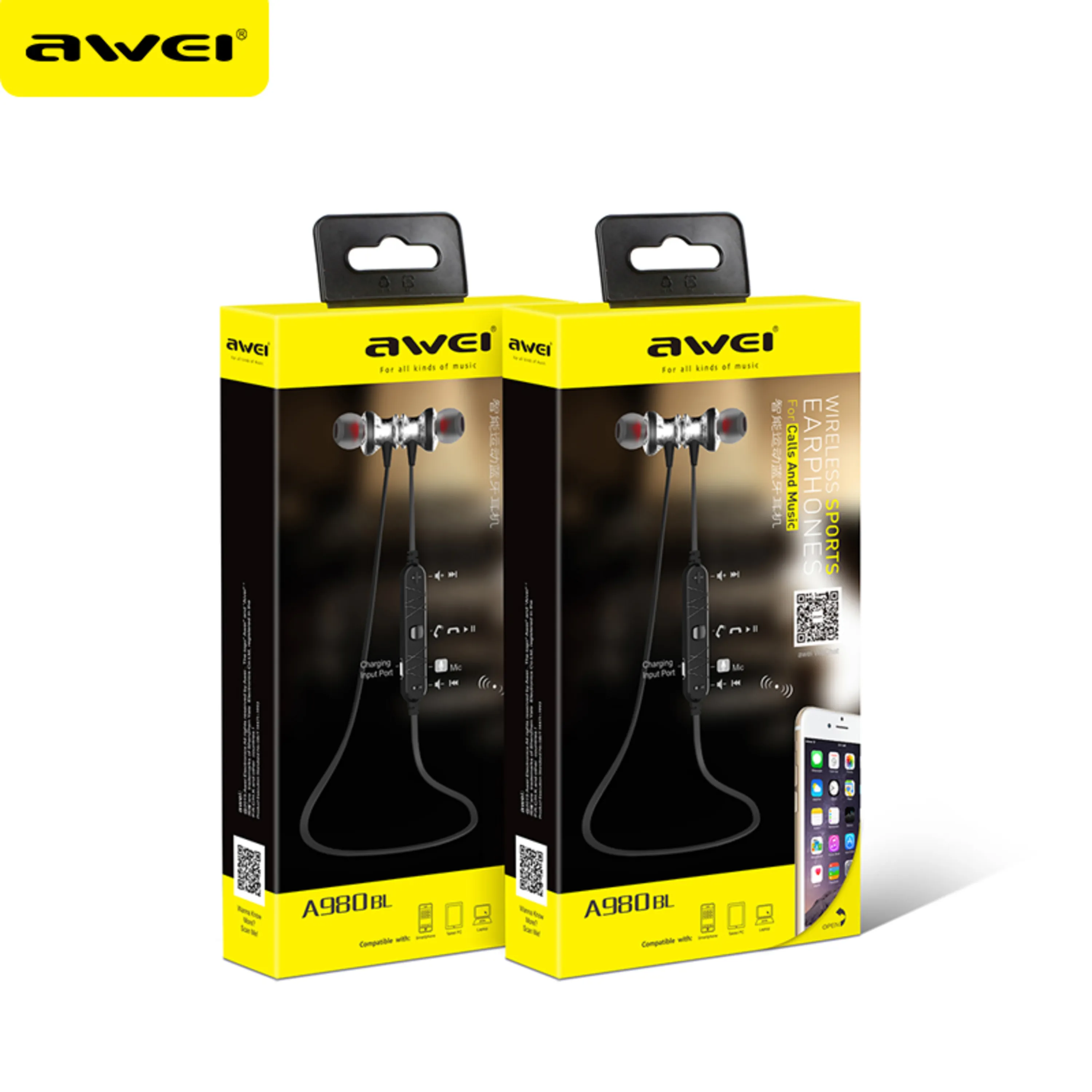 هندزفری بلوتوث awei A980BL هندزفری بلوتوث awei A980BL