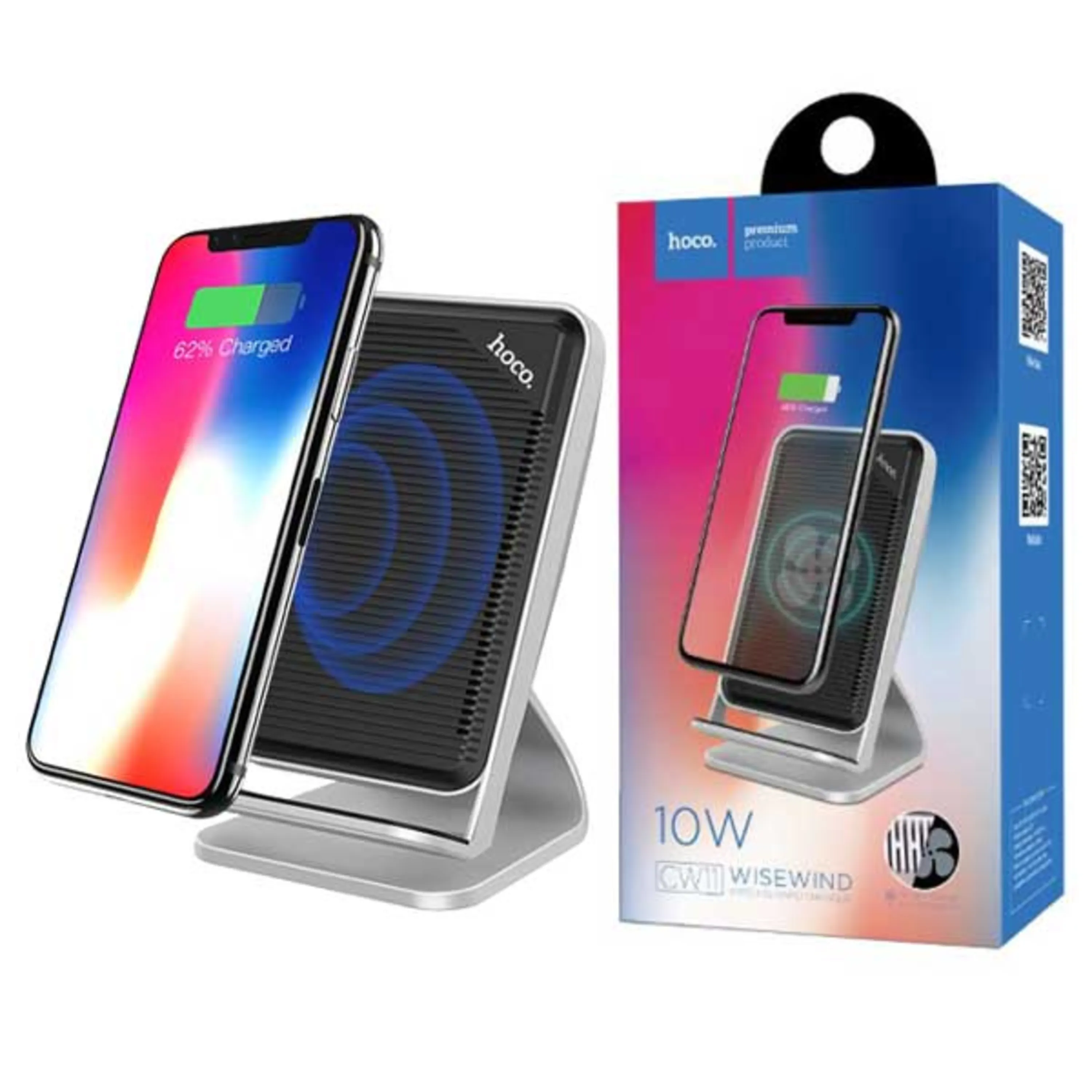 شارژر بی سیم Hoco CW11 مشکی شارژر بی سیم Hoco CW11 مشکی