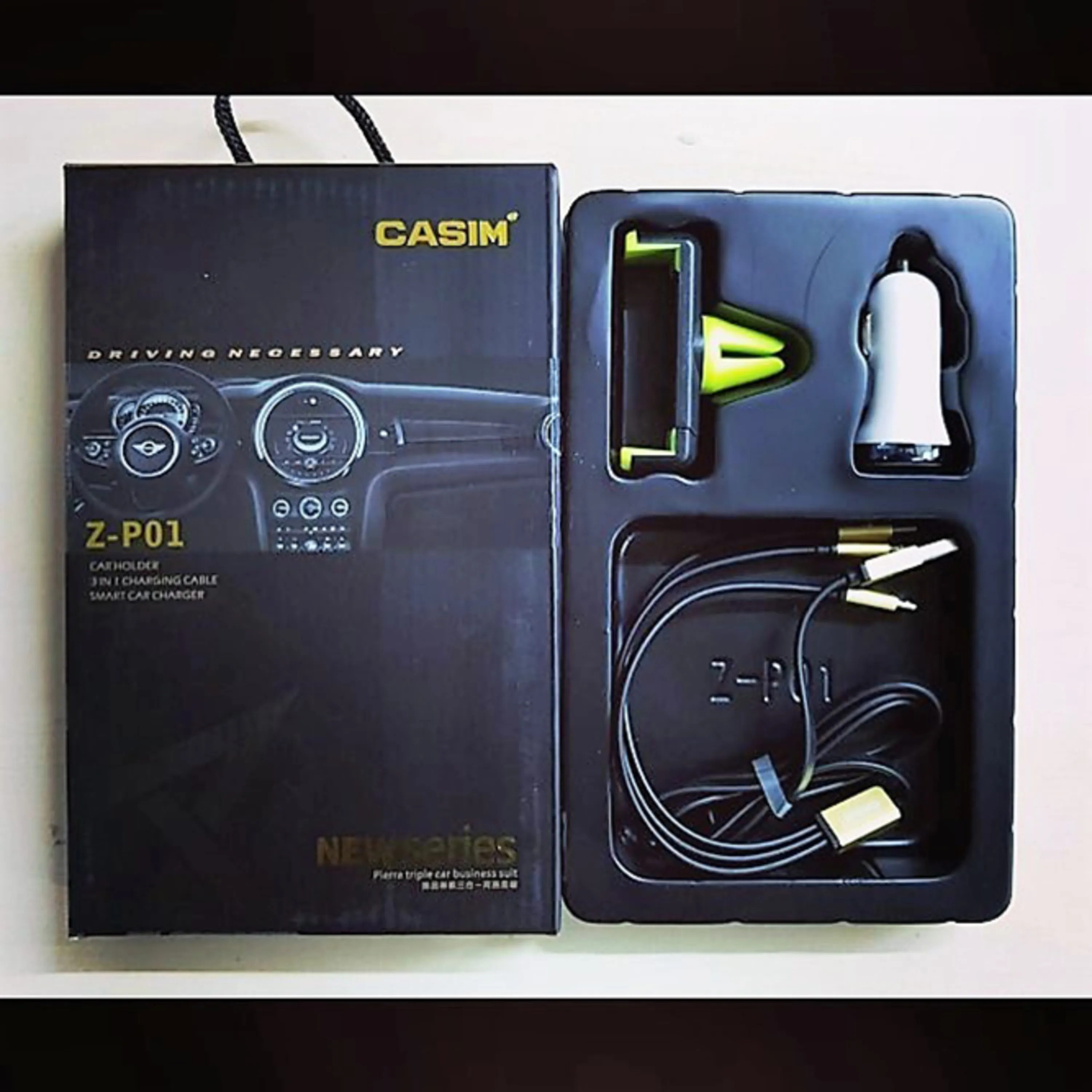 هولدر موبایل Casim Z-P01 همراه با شارژر فندکی