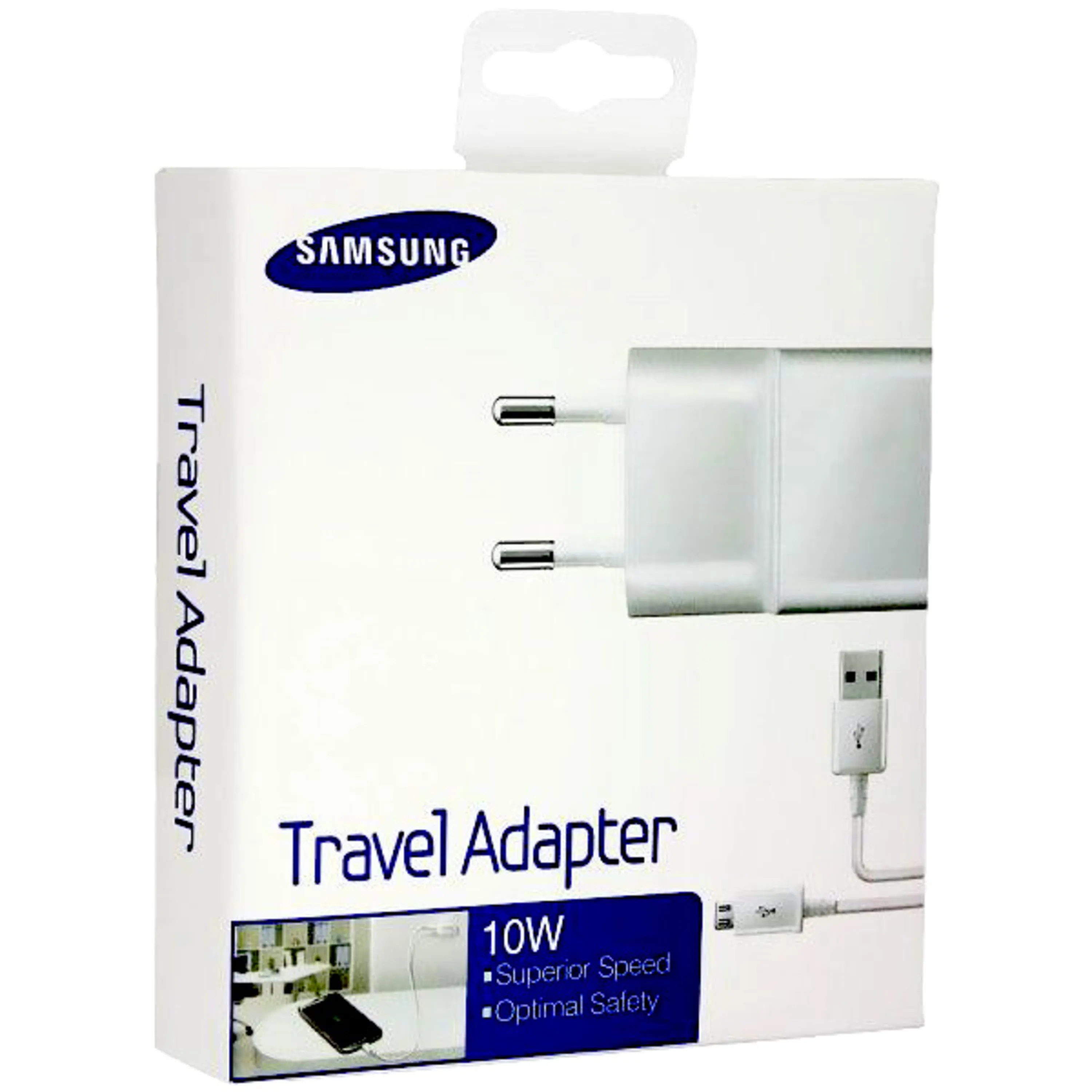 شارژر طرح سامسونگ پکدار 10W + کابل اندروید شارژر طرح سامسونگ پکدار 10W + کابل اندروید