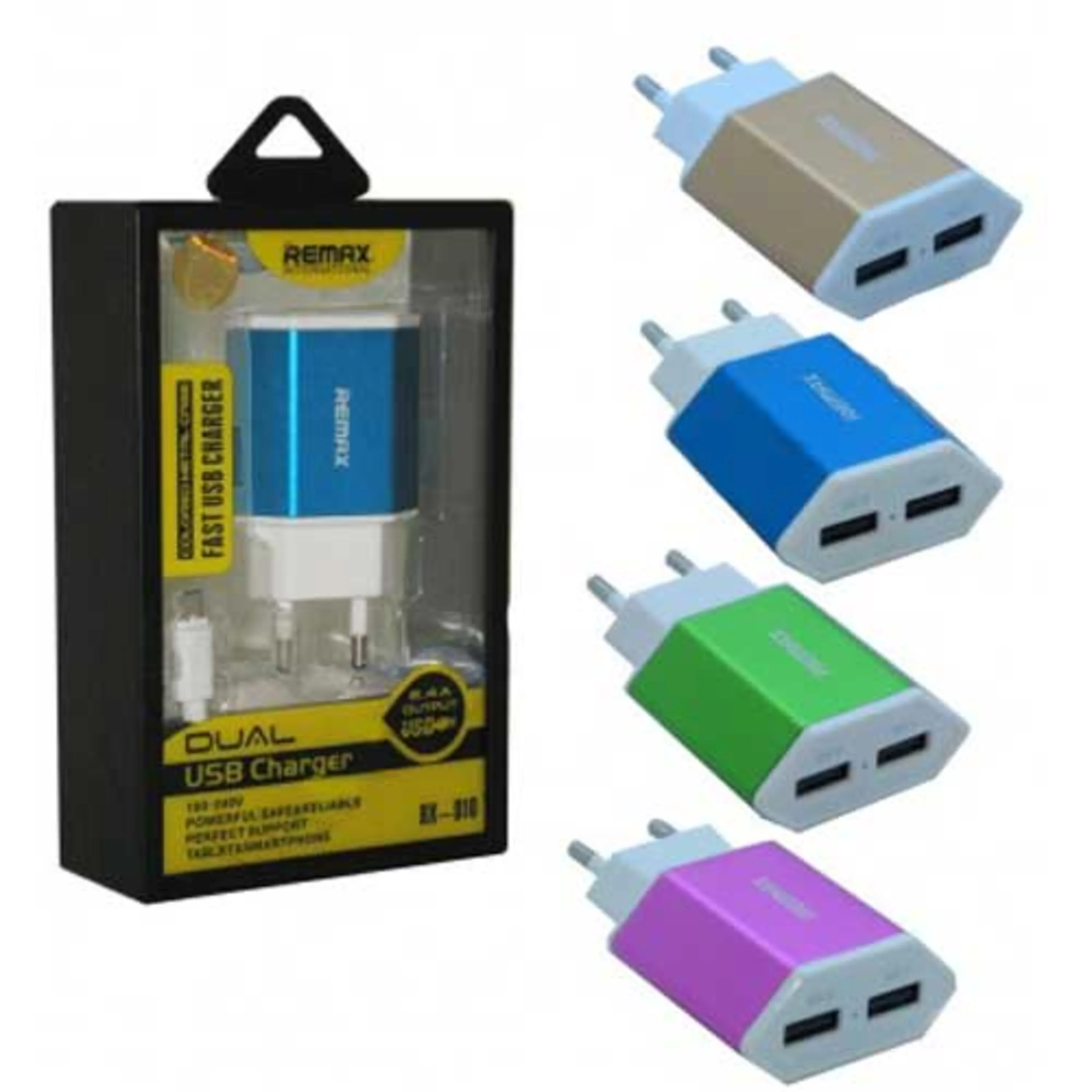 کلگی شارژر Remax RX-D10 2.4A 2Port + کابل اندروید