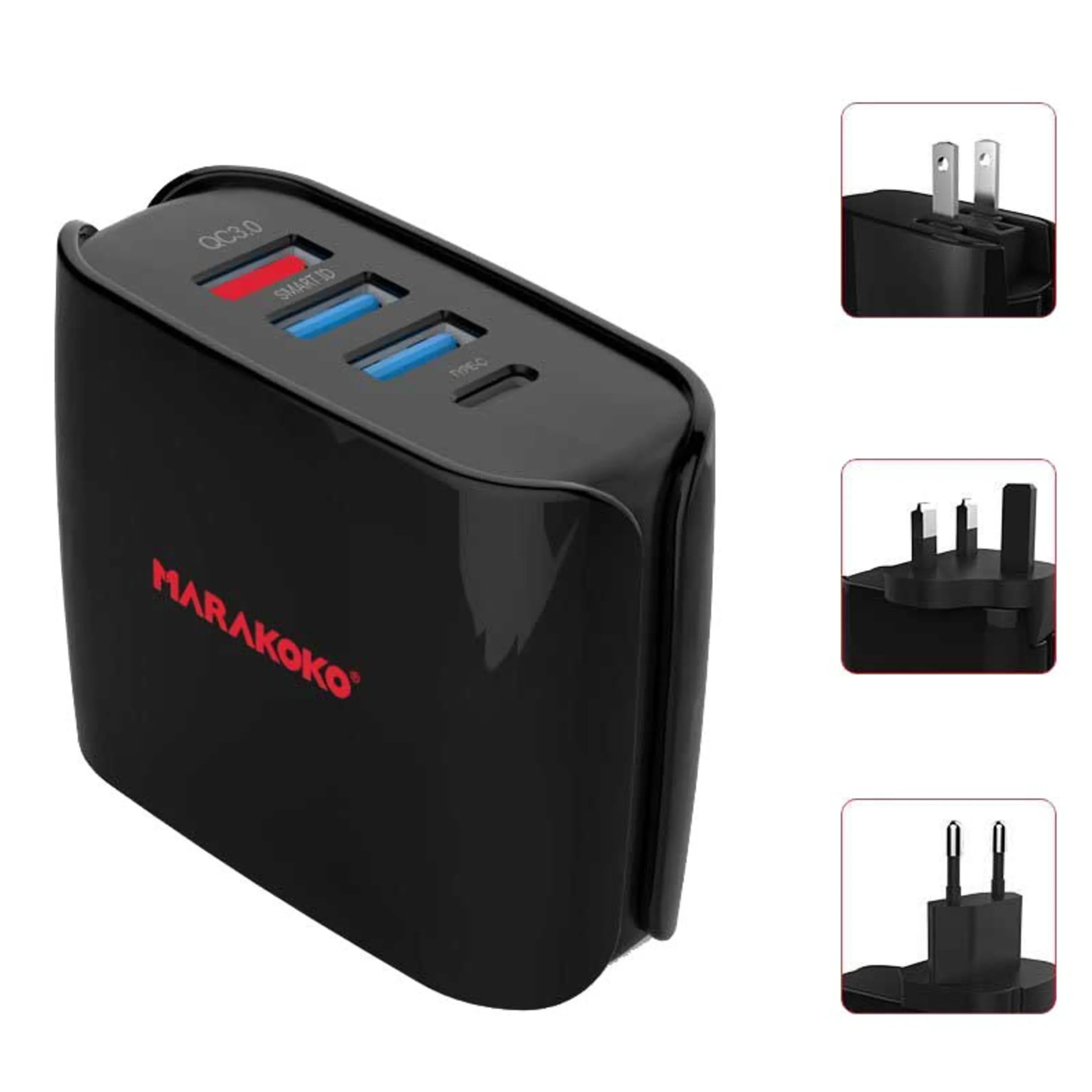 شارژر دیواری فست شارژ Marakoko MA11 6A 4Port