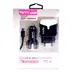 شارژر دیواری + شارژر فندکی TSCO TTC41 + کابل میکرو یو اس بی