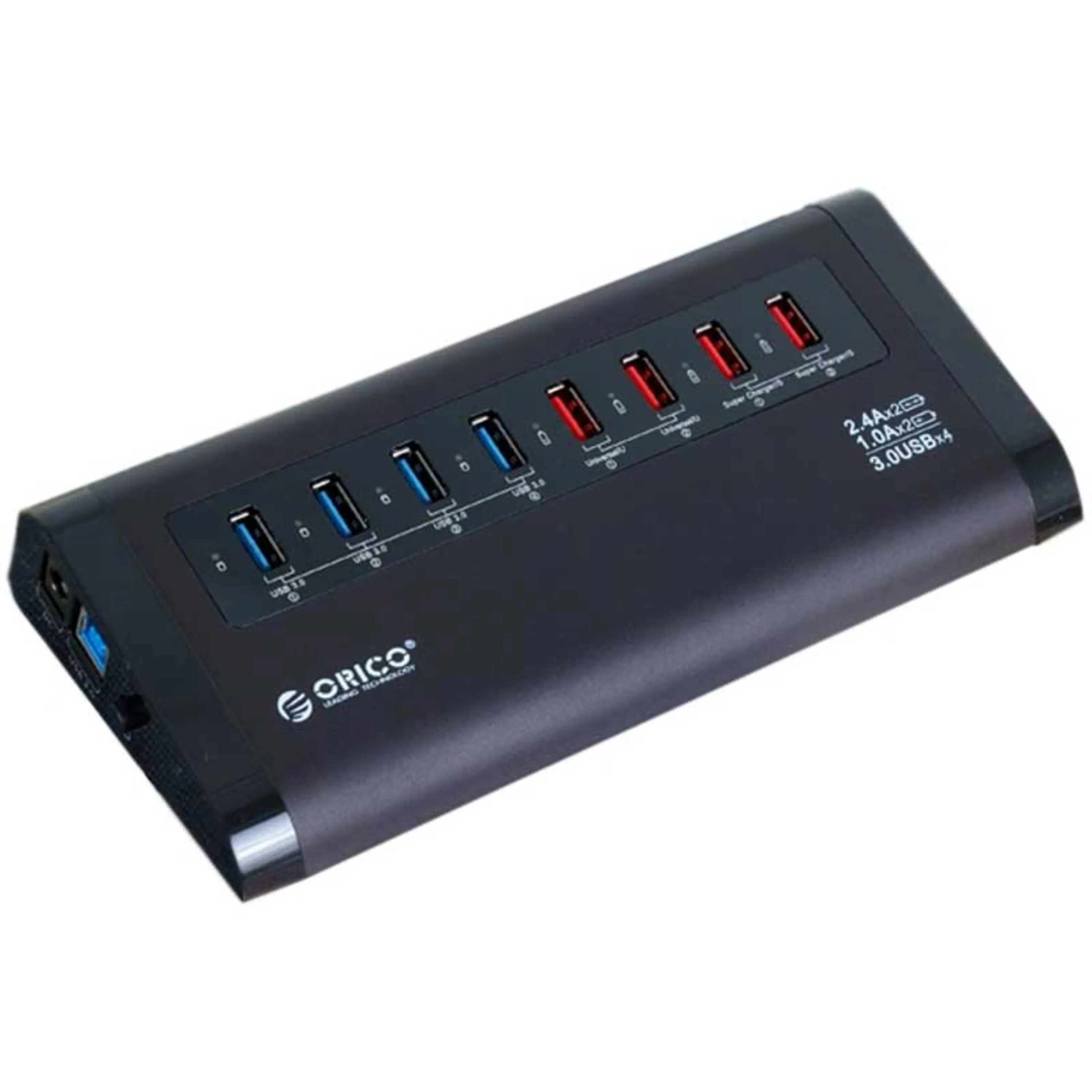 هاب اوریکو Orico UH4C4 USB3.0 4Port + شارژر مشکی هاب اوریکو Orico UH4C4 USB3.0 4Port + شارژر مشکی