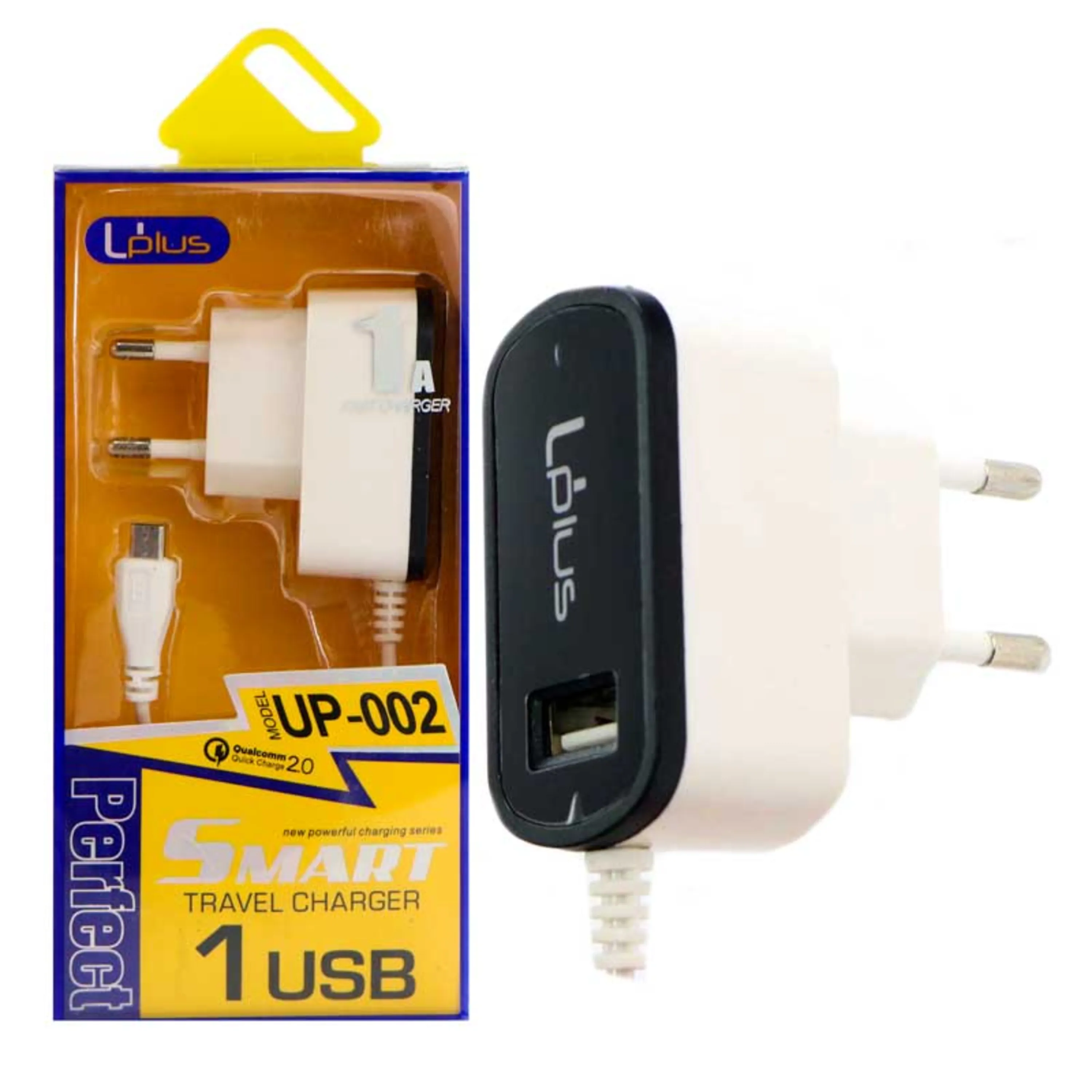 شارژر سیم وصل میکرو یو اس بی Uplus UP-002 + یک پورت USB شارژر سیم وصل میکرو یو اس بی Uplus UP-002 + یک پورت USB
