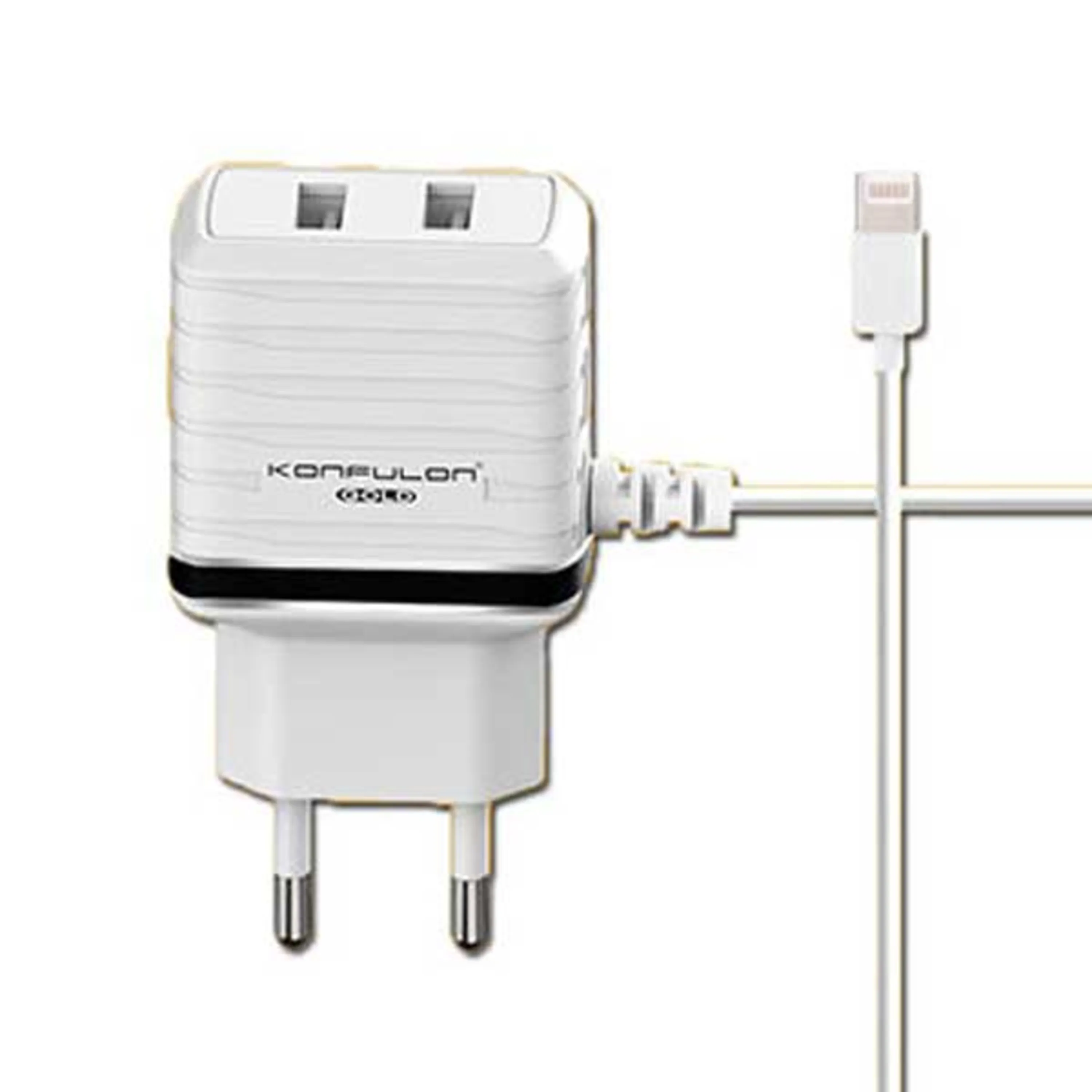 شارژر دیواری سه خروجی KONFULON C33 آیفون