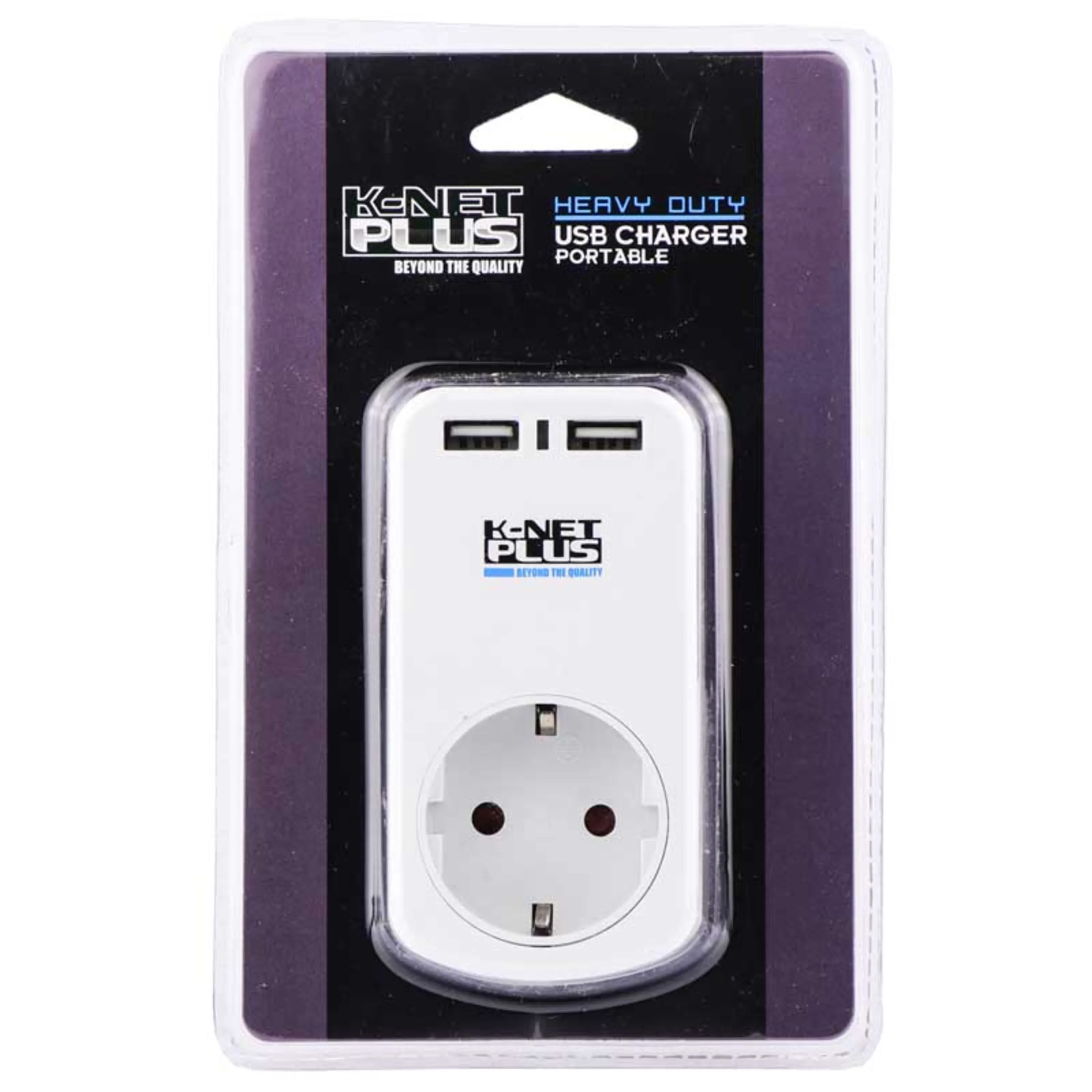 رابط برق دیواری K-Net Plus PS03 + شارژر 2 پورت رابط برق دیواری K-Net Plus PS03 + شارژر 2 پورت