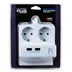 دو راهی برق K-net Plus PS04 + شارژر 2 پورت