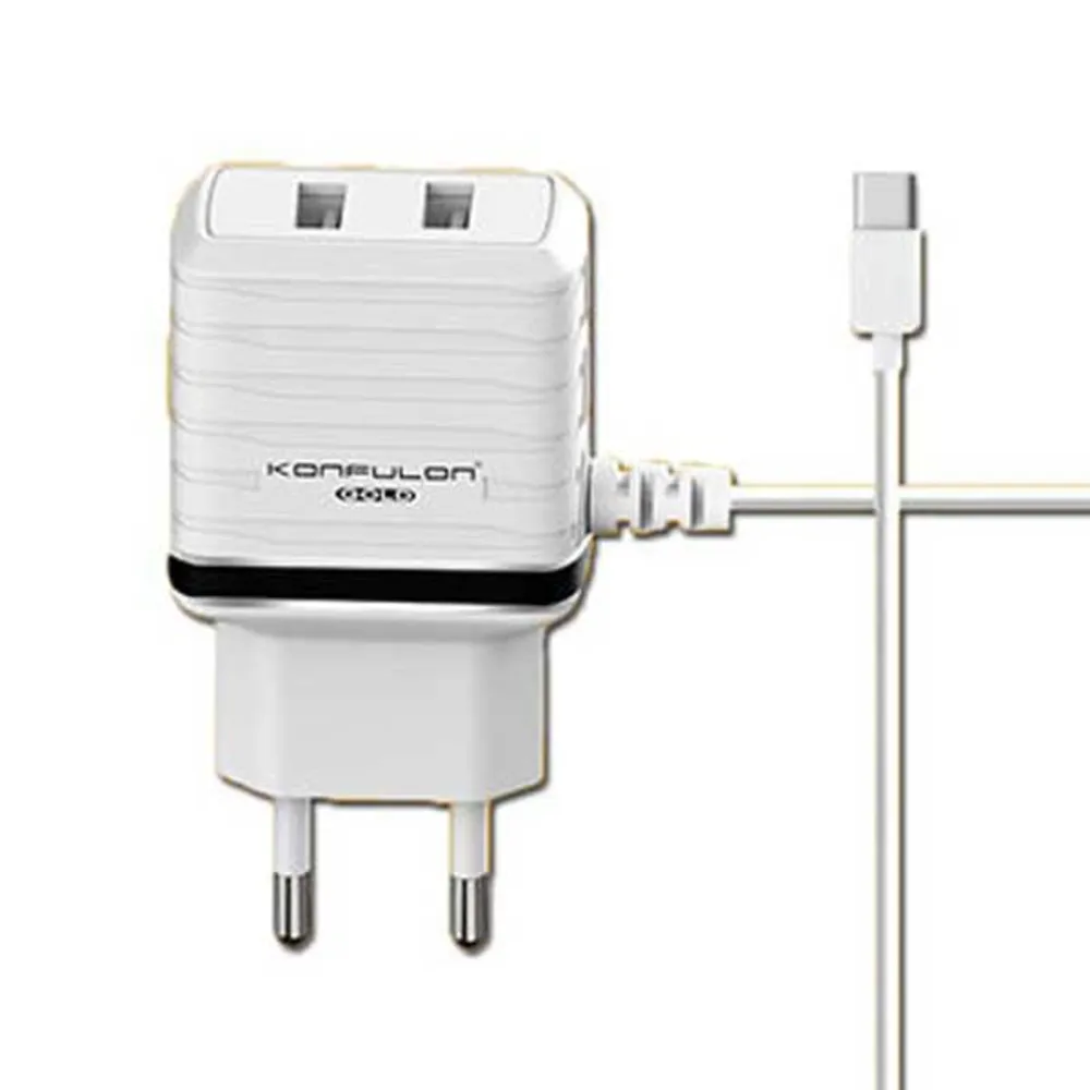 شارژر سه خروجی KONFULON C33 TYPE-C