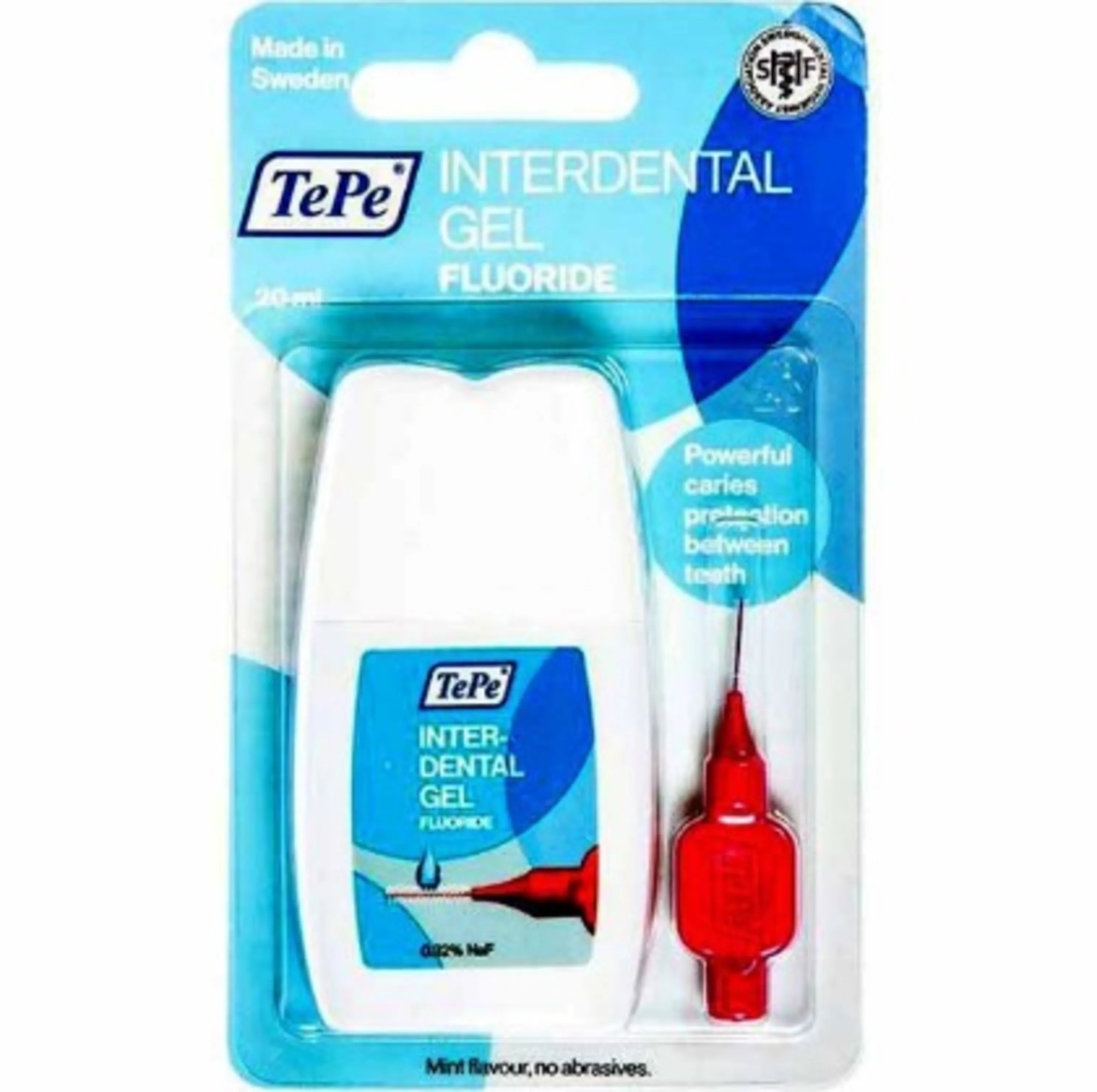 ژل بین دندانی حاوی فلوراید همراه با یک مسواک بین دندانی تپه TEPE ژل بین دندانی حاوی فلوراید همراه با یک مسواک بین دندانی تپه TEPE