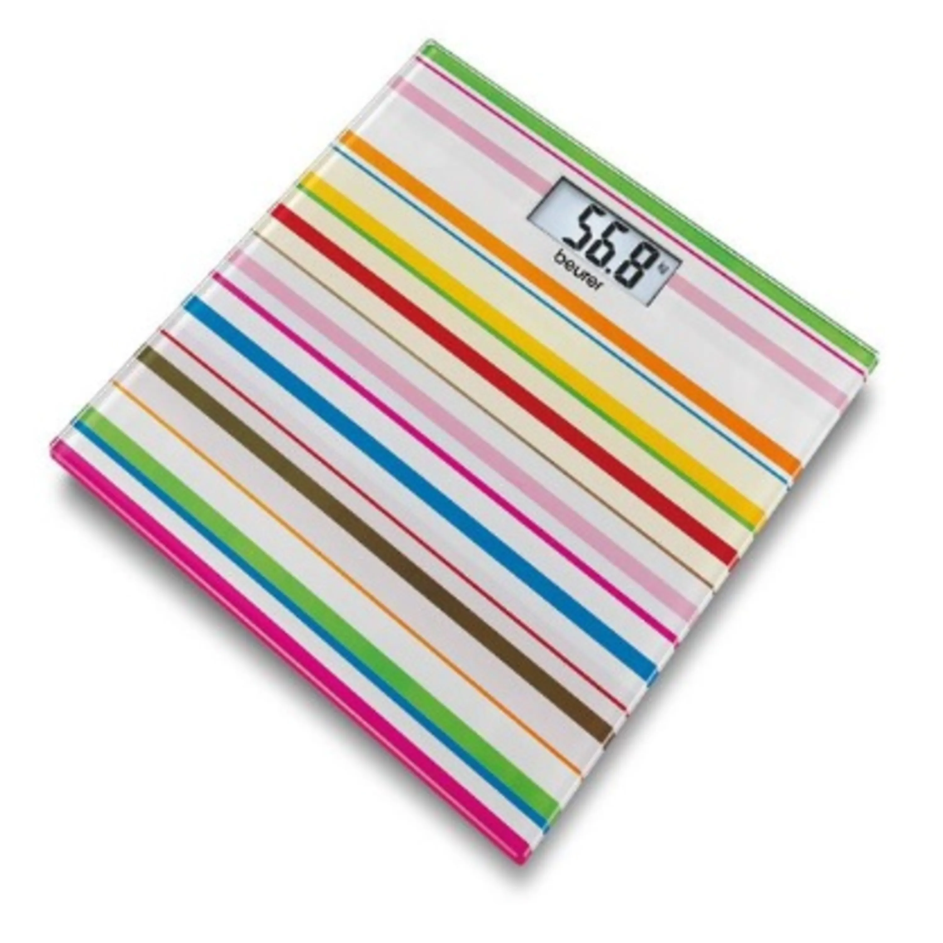 ترازوی حمام بیورر GS27 HAPPY STRIPES BEURER ترازوی حمام بیورر GS27 HAPPY STRIPES BEURER