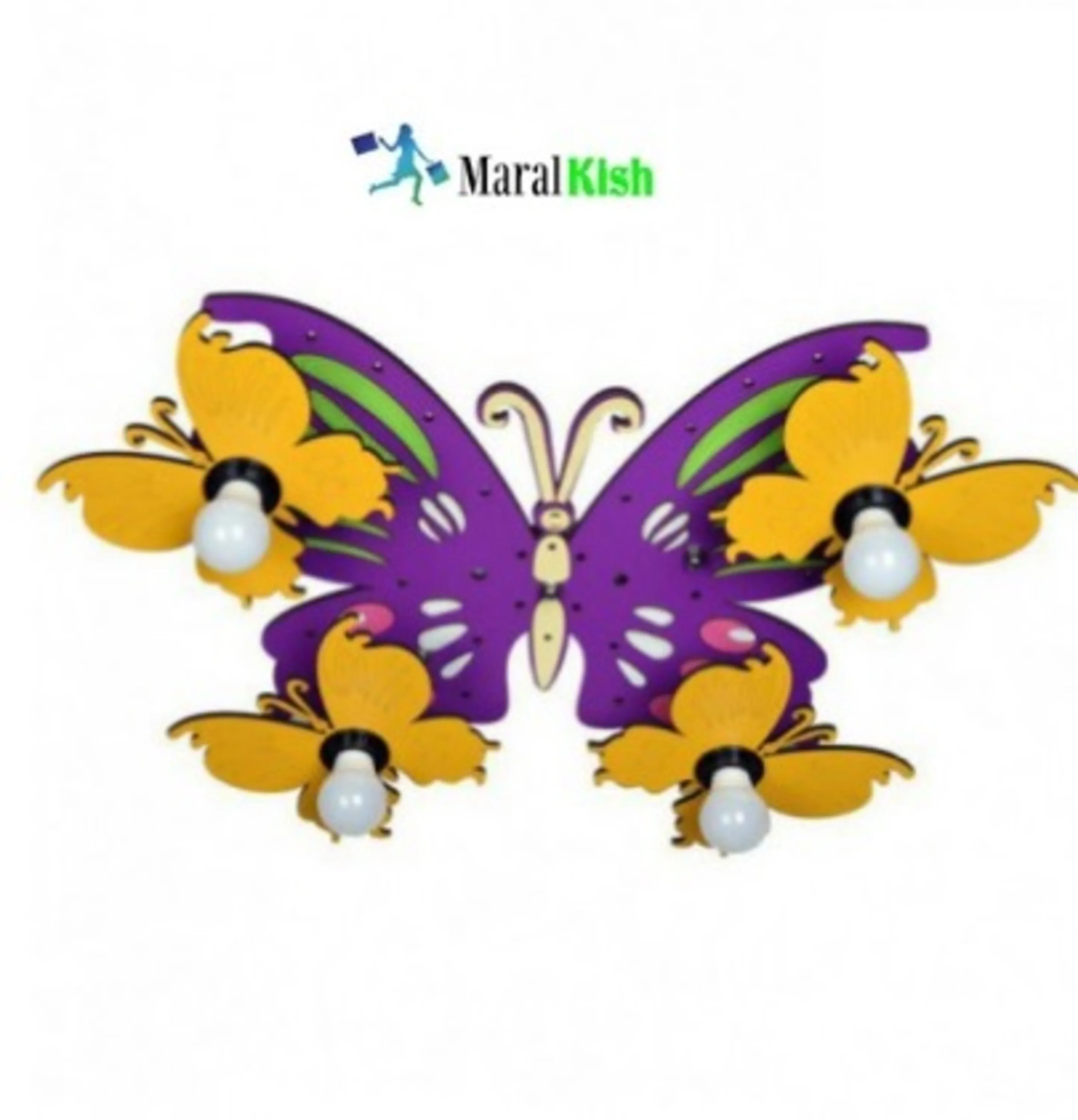 لوستر کودک طرح پروانه لوستر کودک طرح پروانه