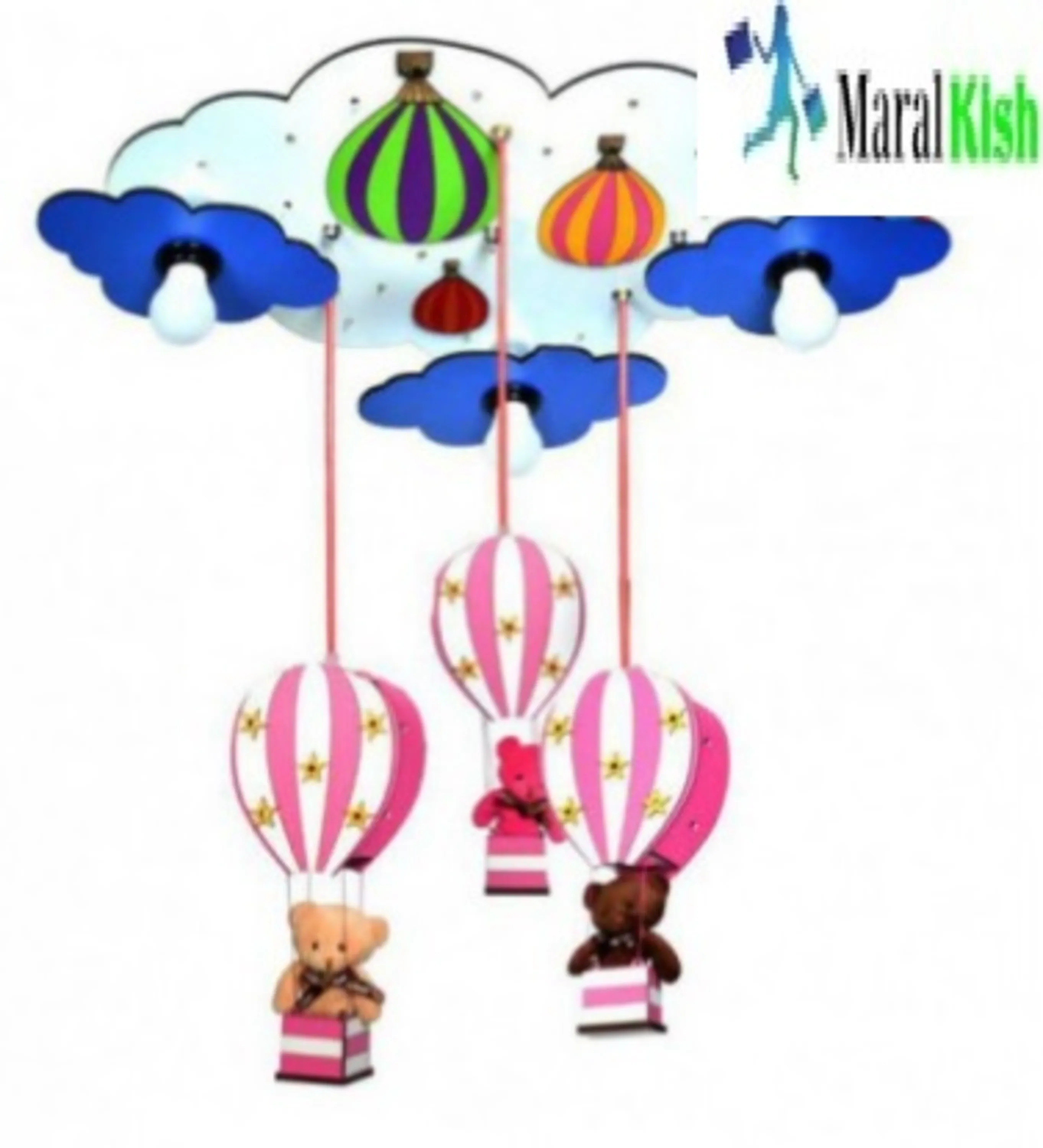 لوستر کودک طرح بالون لوستر کودک طرح بالون