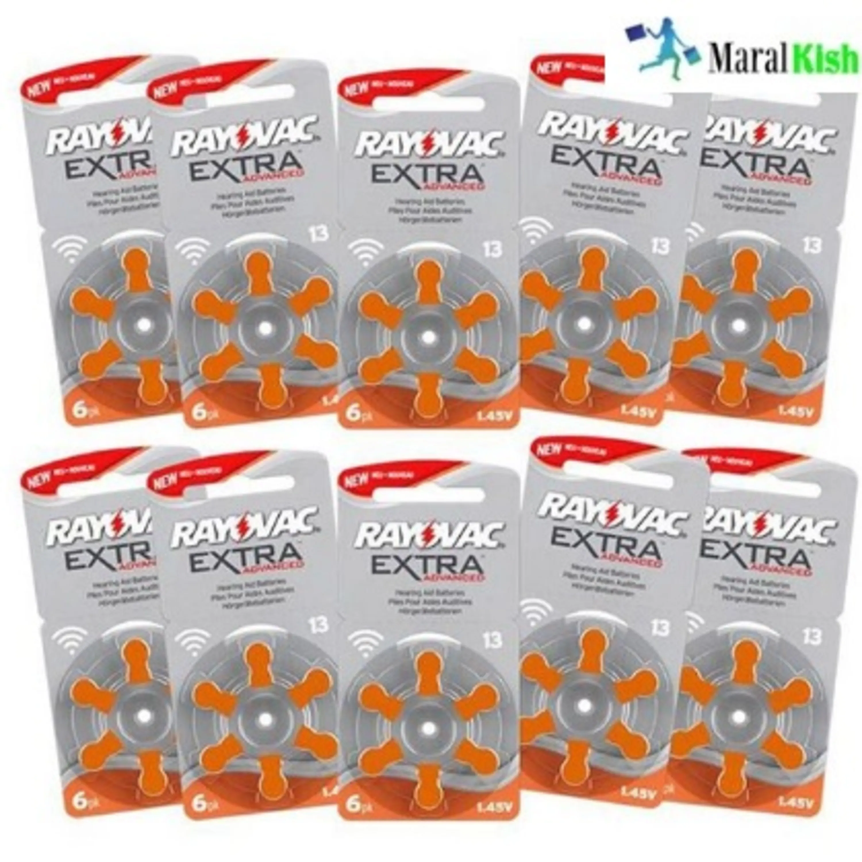 باتری سمعک ریواک شماره 13 RAYOVAC بسته 10 ورقی