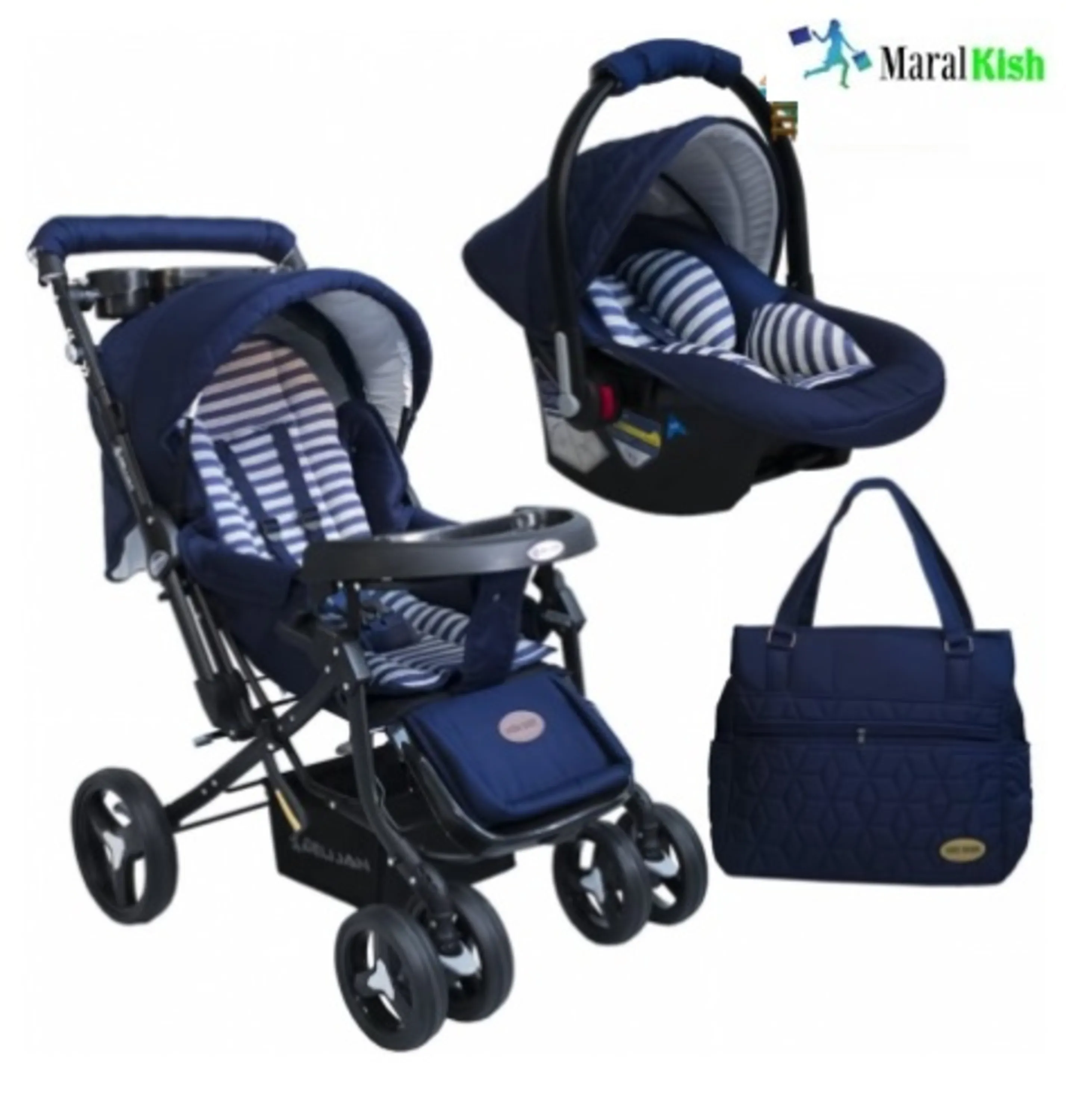 ست کالسکه دلیجان 3 تکه طرح Ana baby4 ست کالسکه دلیجان 3 تکه طرح Ana baby4