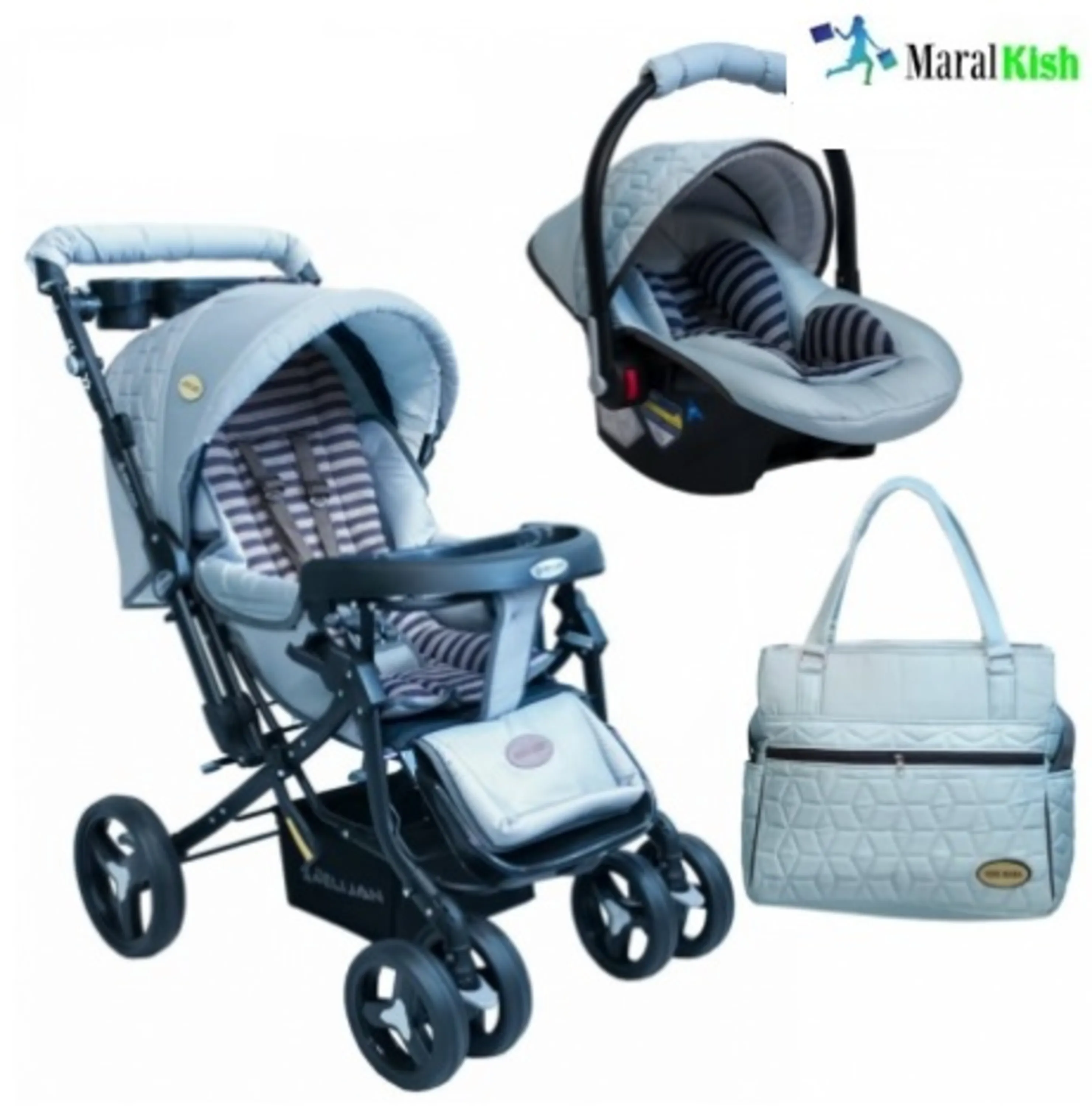 ست کالسکه دلیجان 3 تکه طرح Ana baby3