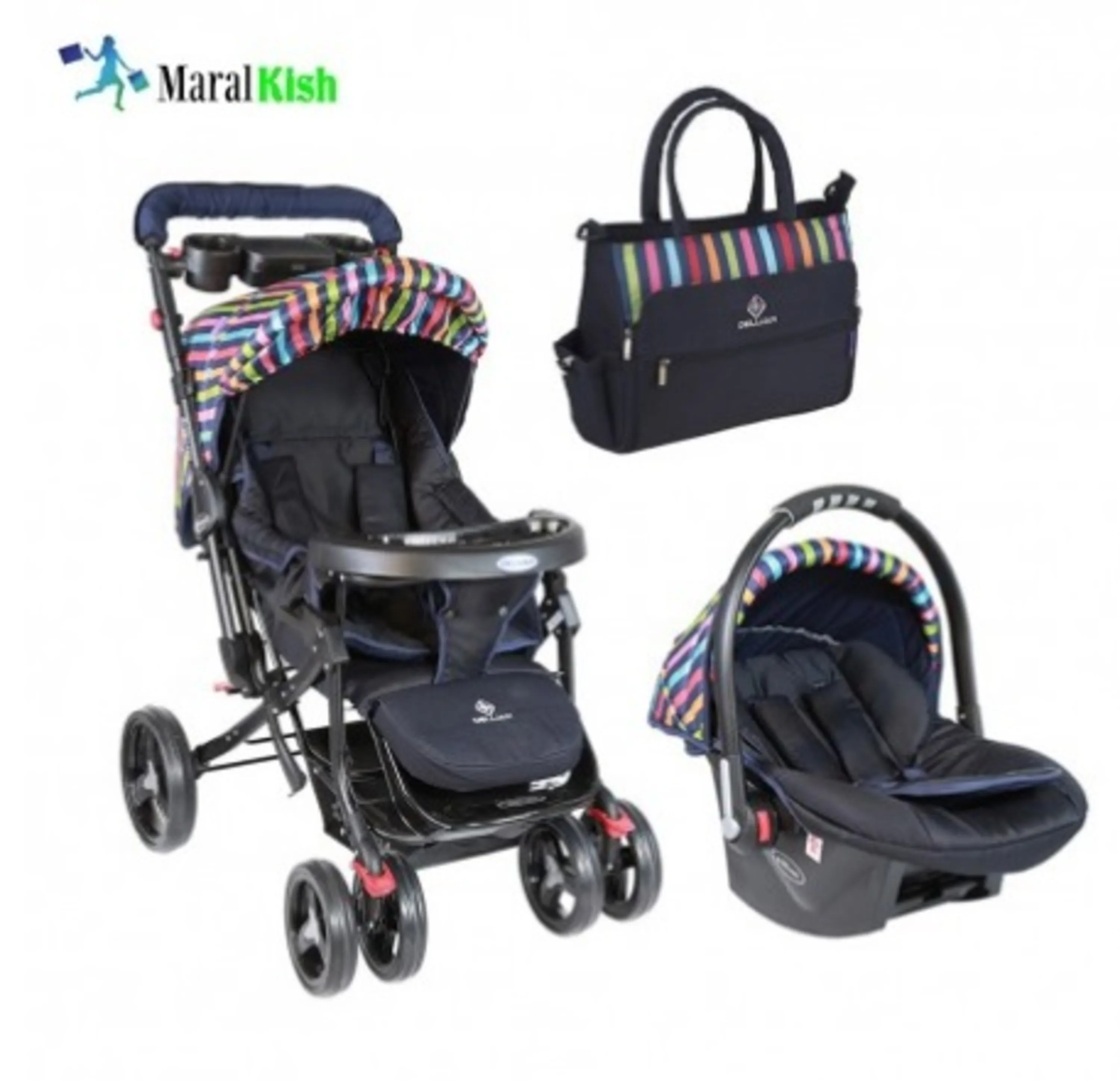 ست کالسکه 3 تیکه مدل استریپت دلیجان ست کالسکه 3 تیکه مدل استریپت دلیجان