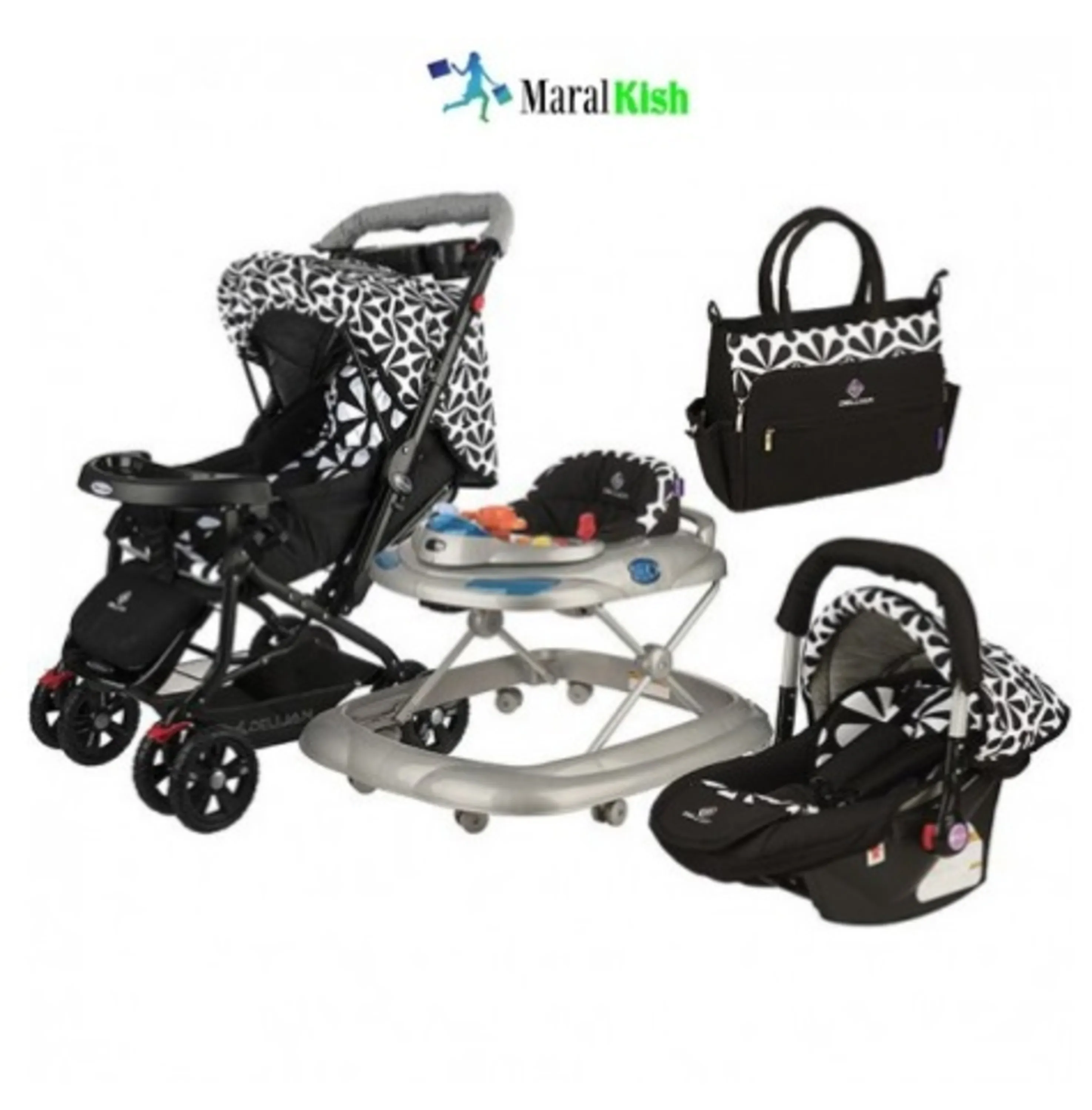 ست کالسکه 4 تیکه مدل لیلیوم دلیجان ست کالسکه 4 تیکه مدل لیلیوم دلیجان