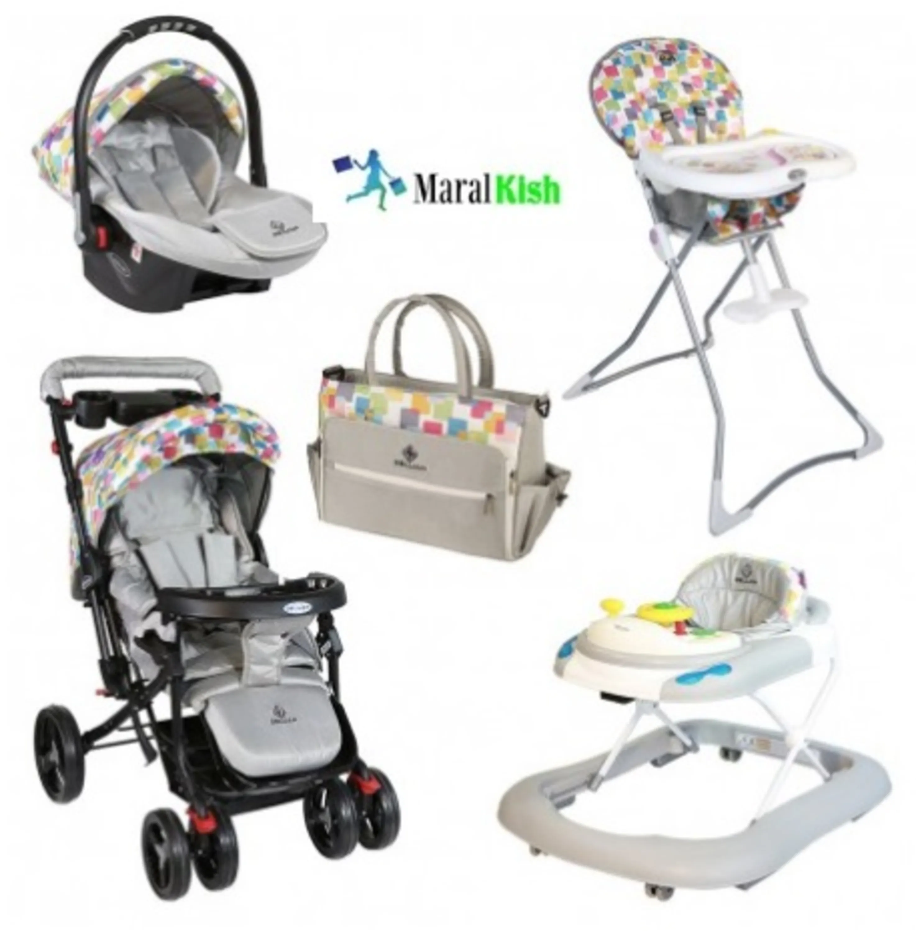 ست کالسکه 5 تیکه مدل الوان دلیجان