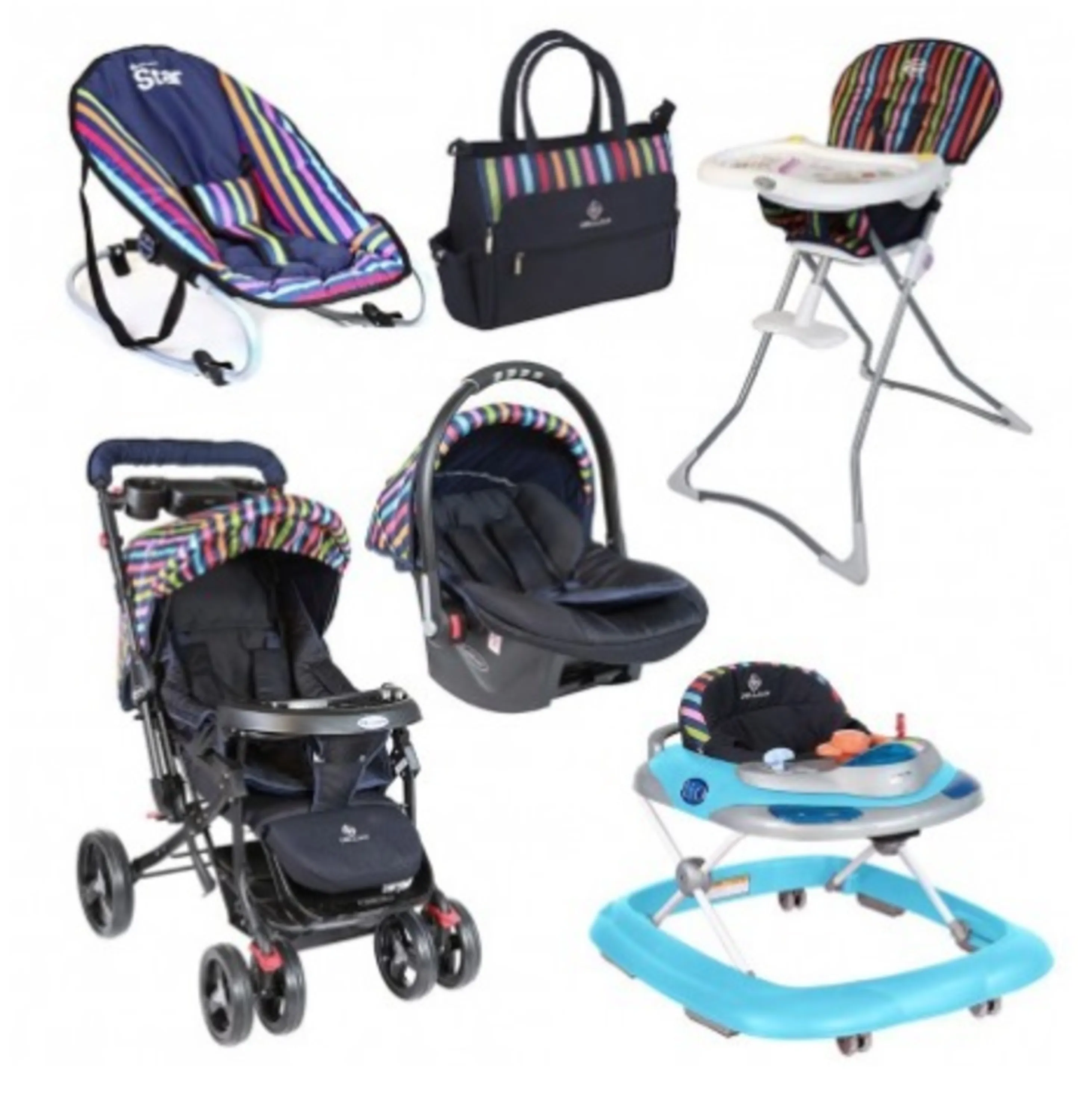 ست کالسکه 6 تیکه مدل استریپت دلیجان