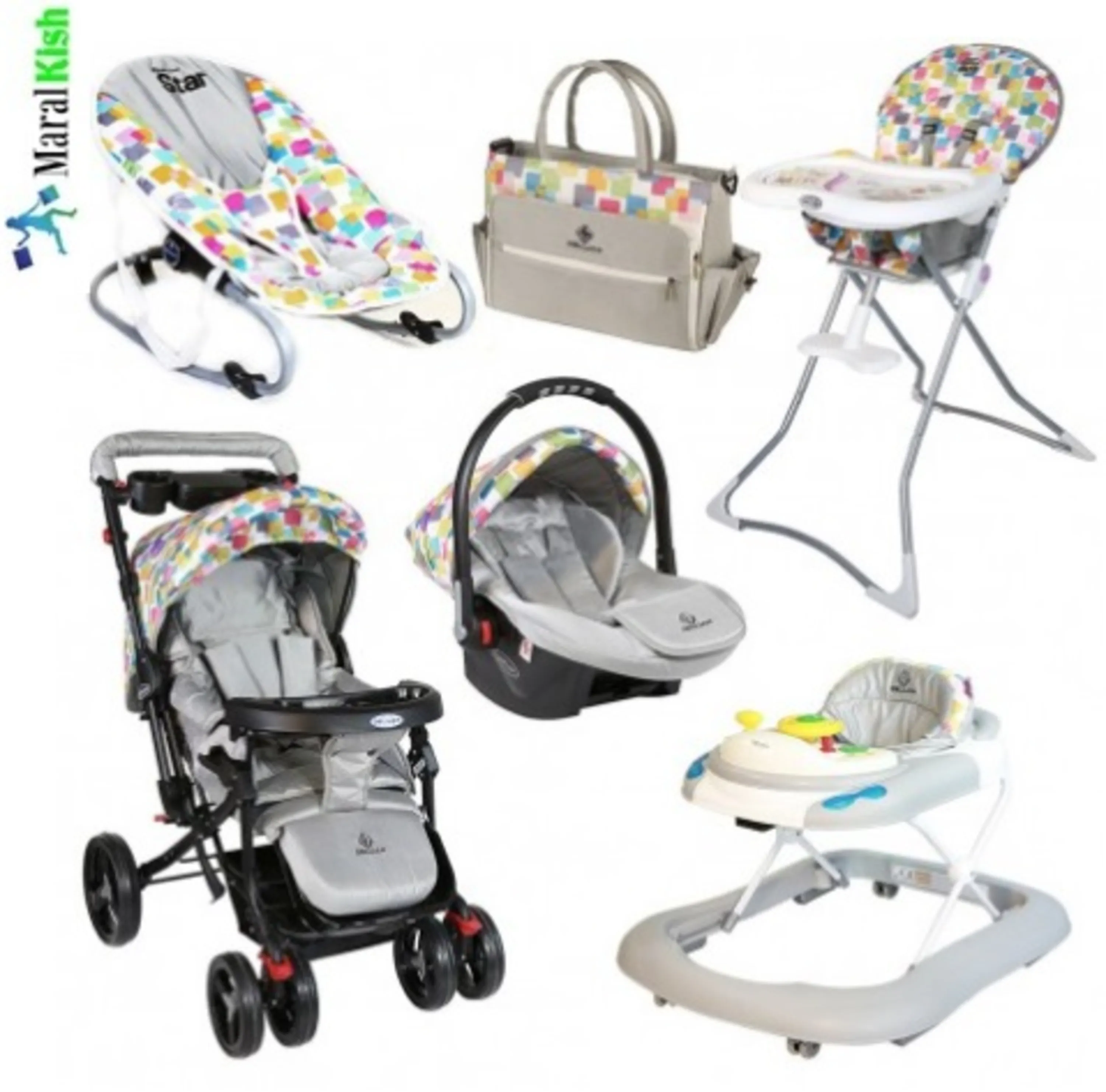 ست کالسکه 6 تیکه مدل الوان دلیجان ست کالسکه 6 تیکه مدل الوان دلیجان