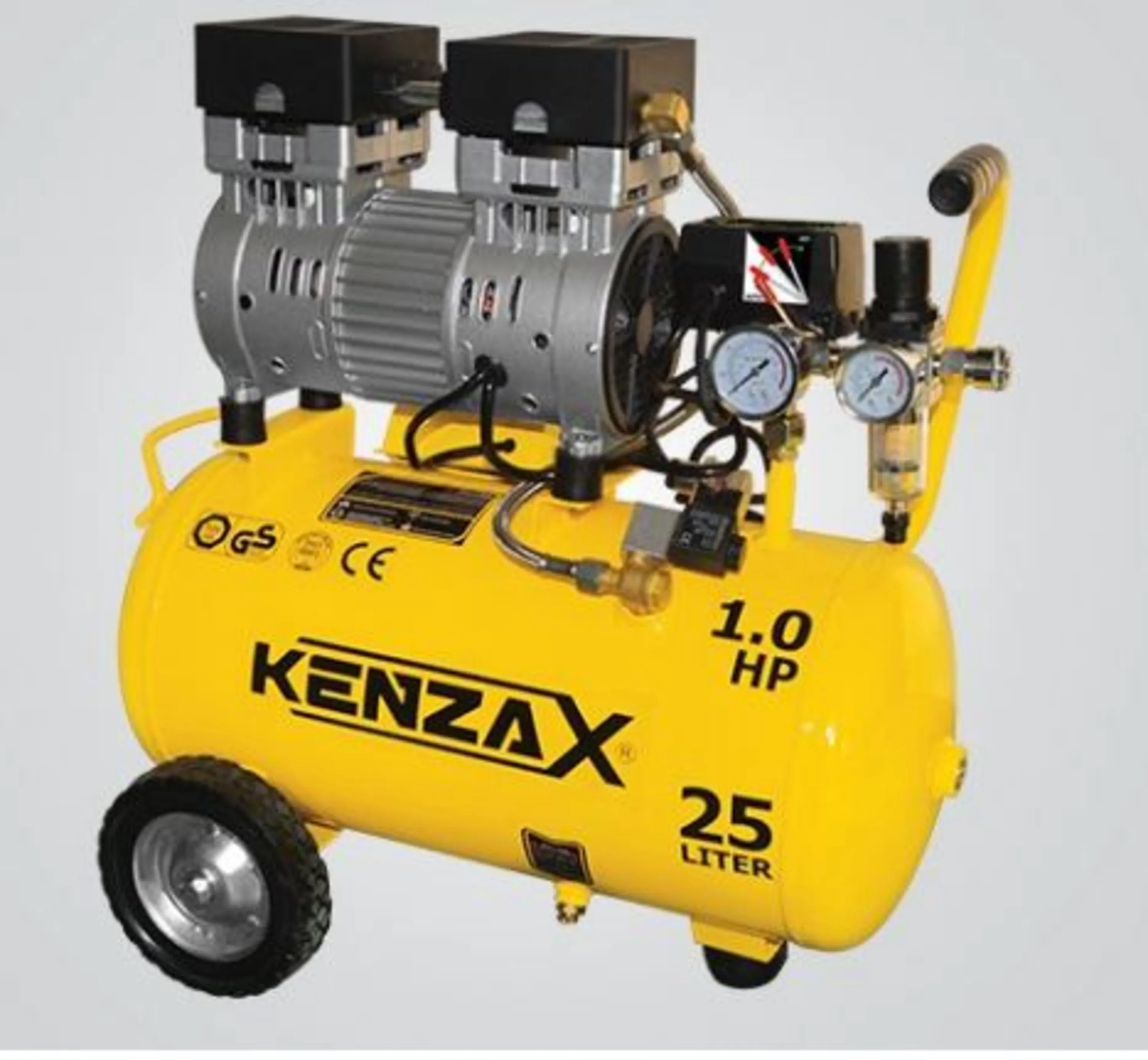 کمپرسور باد سایلنت 25 لیتری کنزاکس مدل KACS-125 کمپرسور باد سایلنت 25 لیتری کنزاکس مدل KACS-125