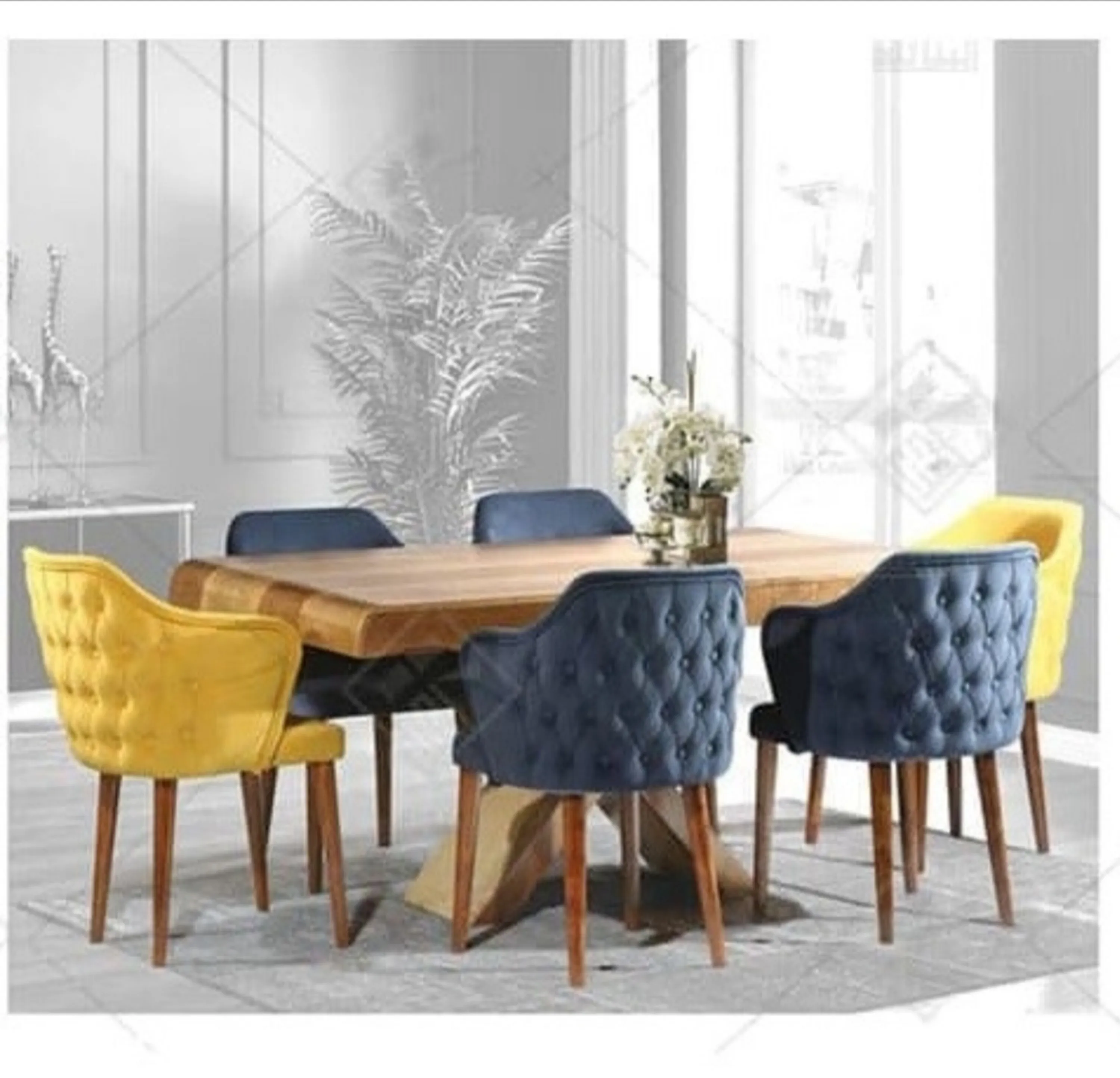 میز و صندلی ناهارخوری مبلی  6 نفره میز و صندلی ناهارخوری مبلی  6 نفره