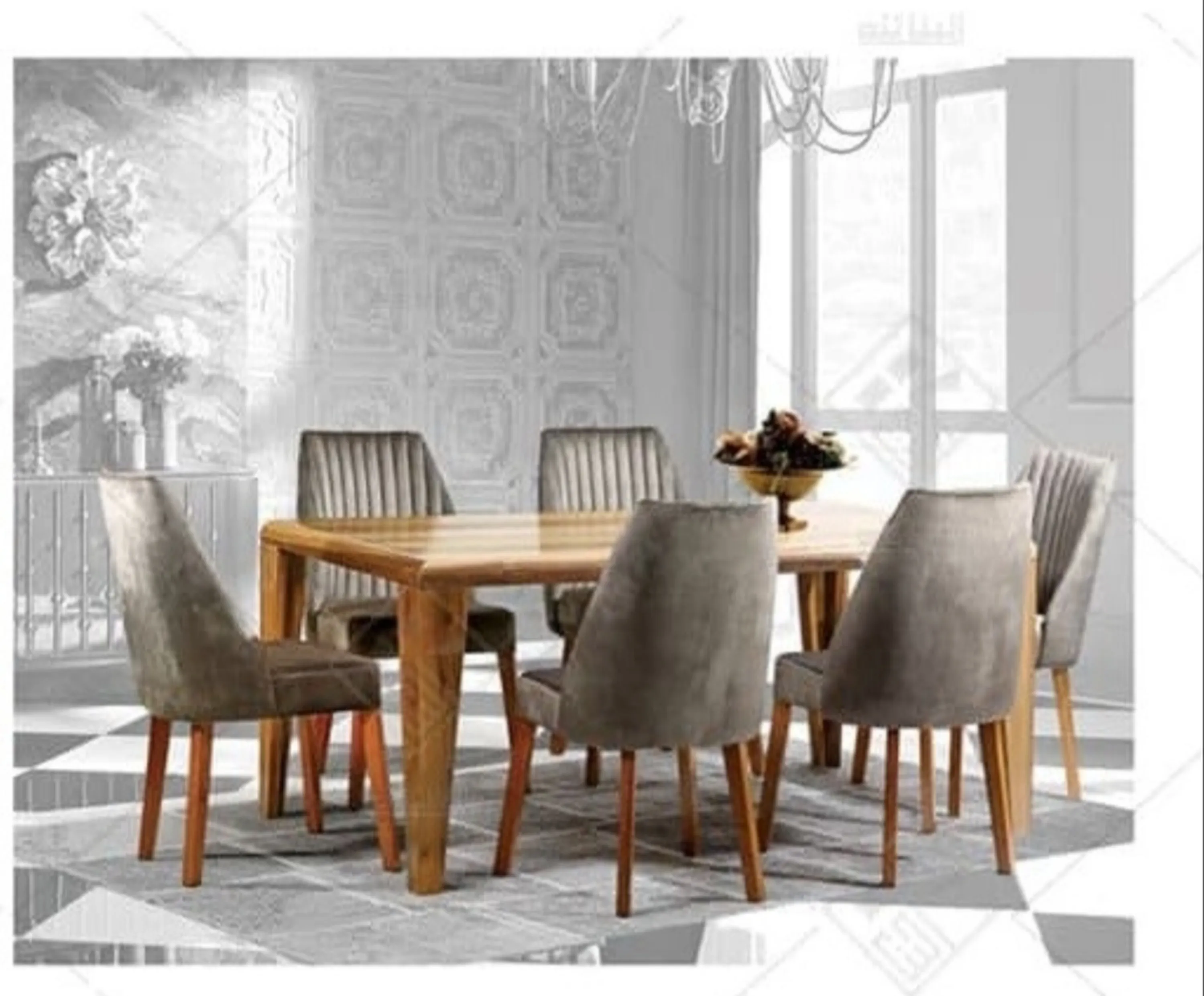 میزو صندلی ناهار خوری رئال 6 نفره میزو صندلی ناهار خوری رئال 6 نفره