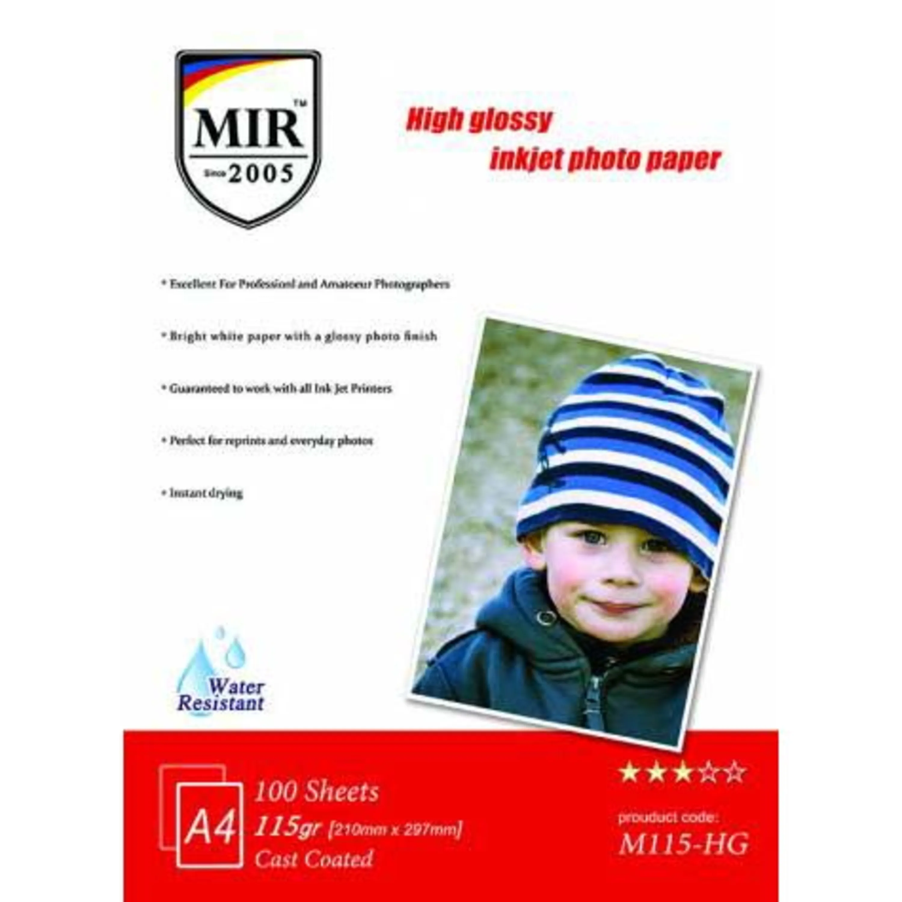 کاغذ عکس گلاسه میر 115 گرمی کاغذ عکس گلاسه میر 115 گرمی