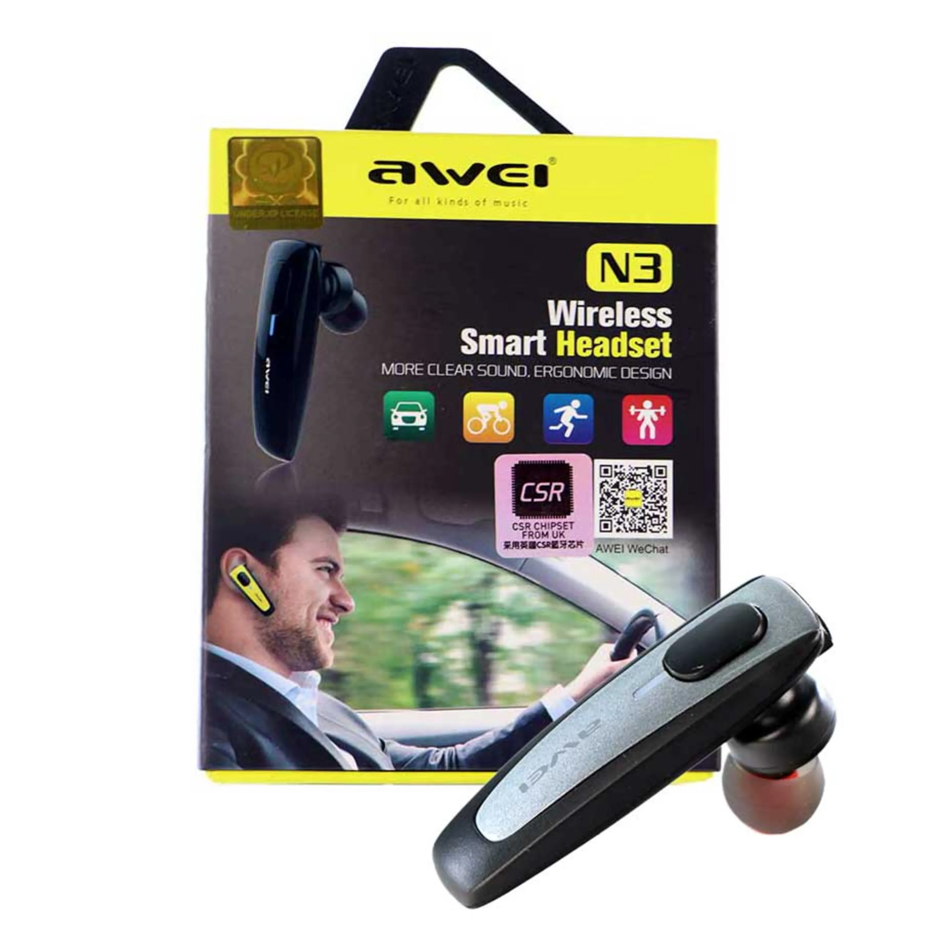 هدست بلوتوث Awei N3 هدست بلوتوث Awei N3