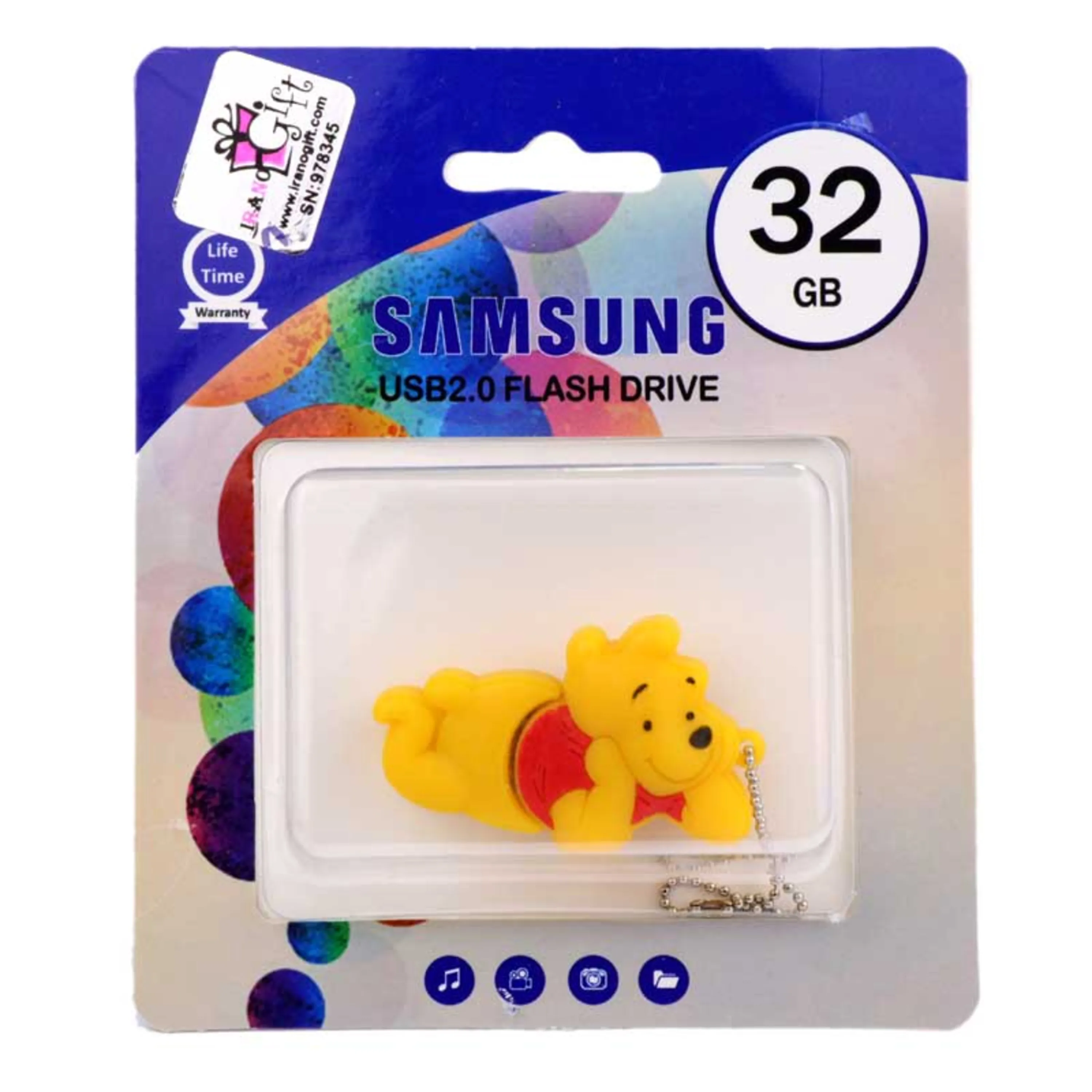فلش عروسکی SAMSUNG Pooh 2002 32GB فلش عروسکی SAMSUNG Pooh 2002 32GB