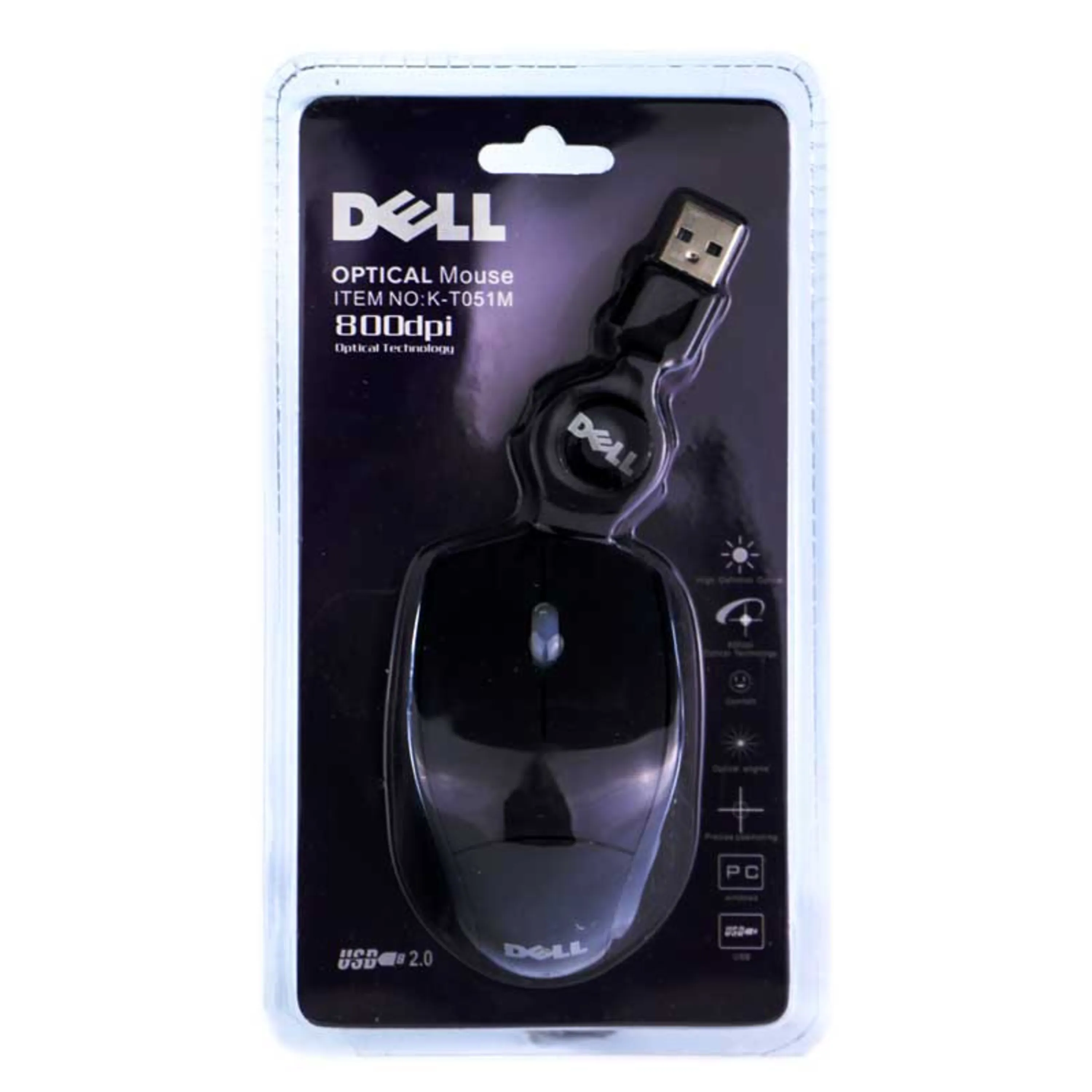 موس سیم جمع مینی DELL K-T051M موس سیم جمع مینی DELL K-T051M
