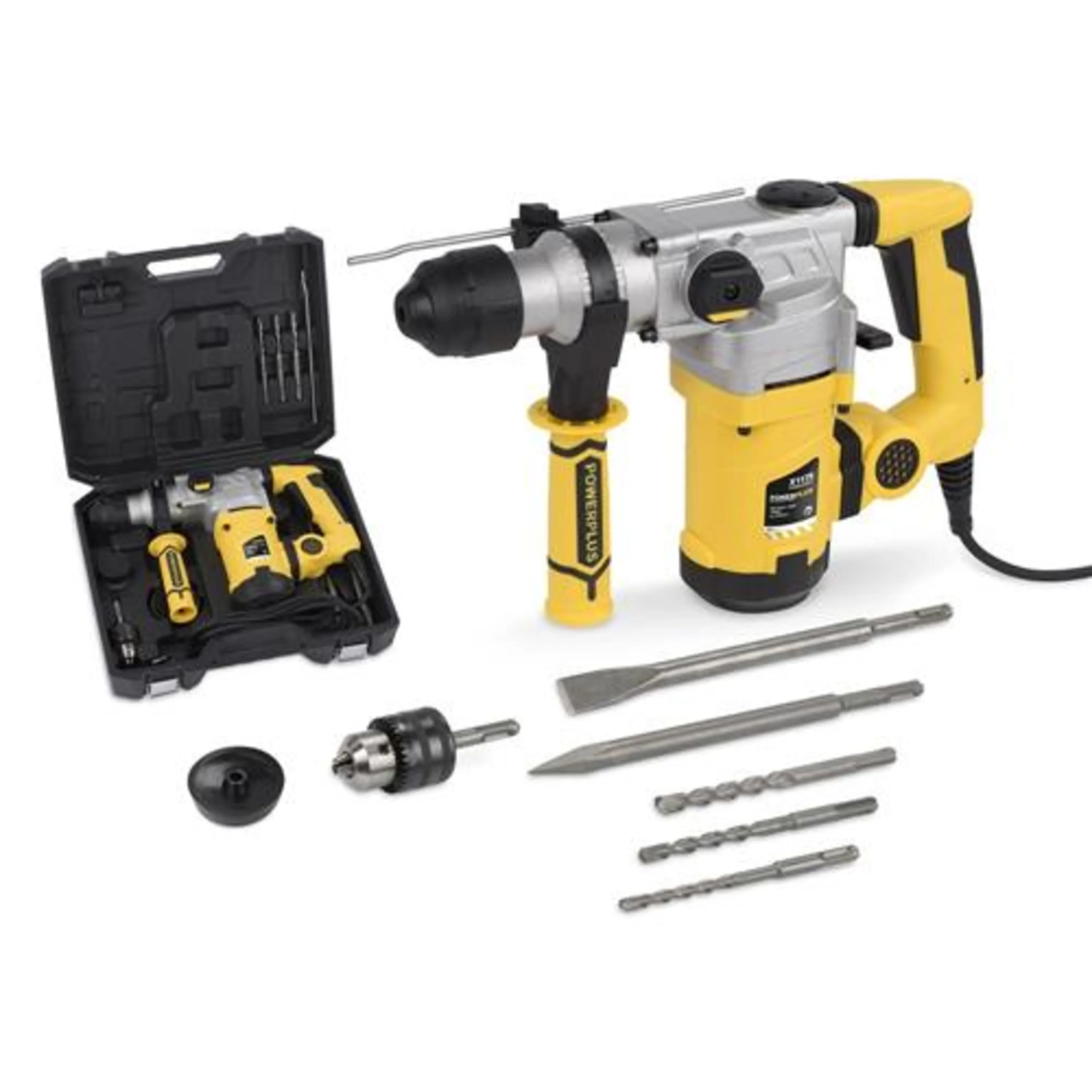  دریل چکشی 1600 وات چهار شیار پاورپلاس مدل POWX1175