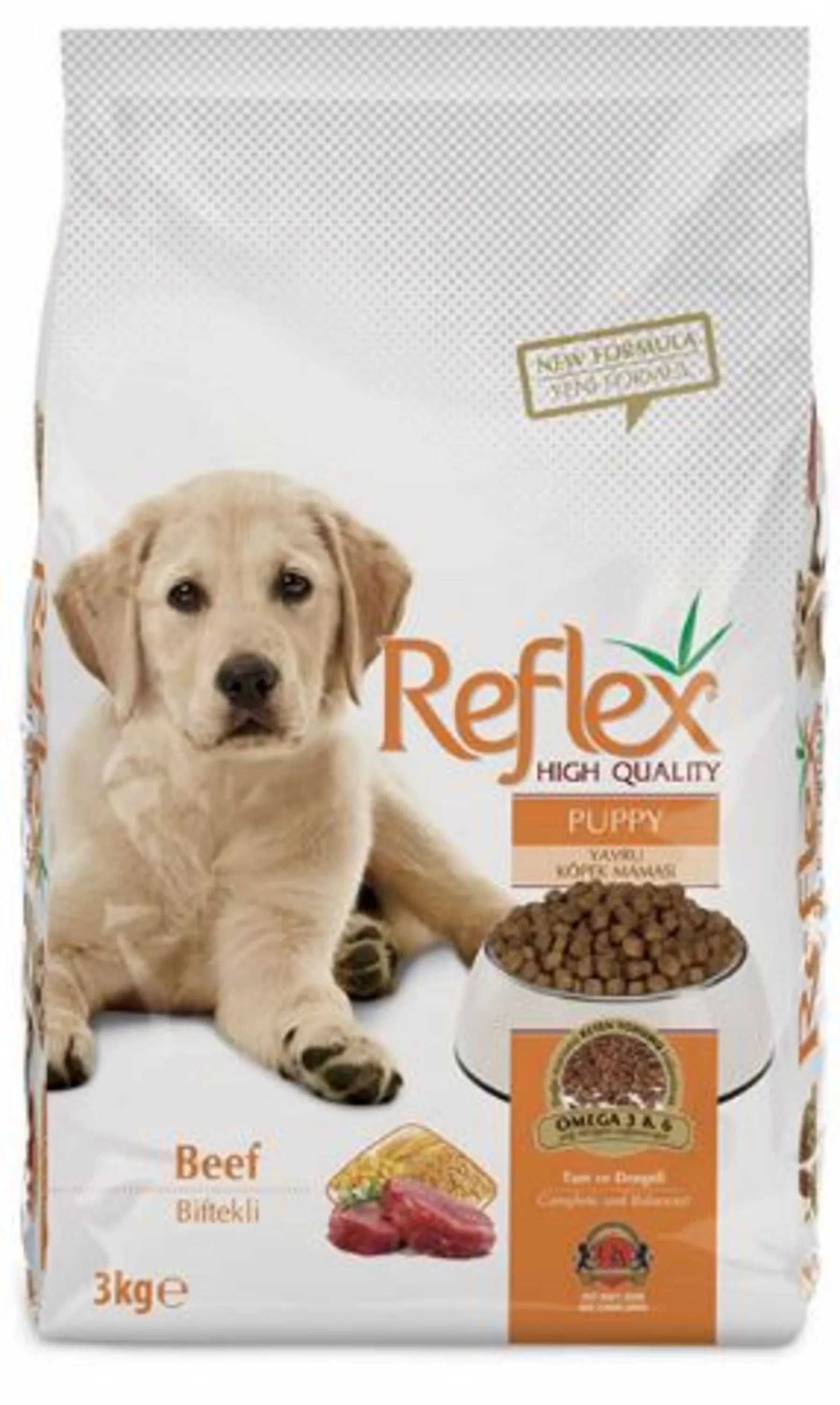 غذای خشک رفلکس توله سگ (پاپی) طعم گوشت برند رفلکس – Reflex Beef Puppy
