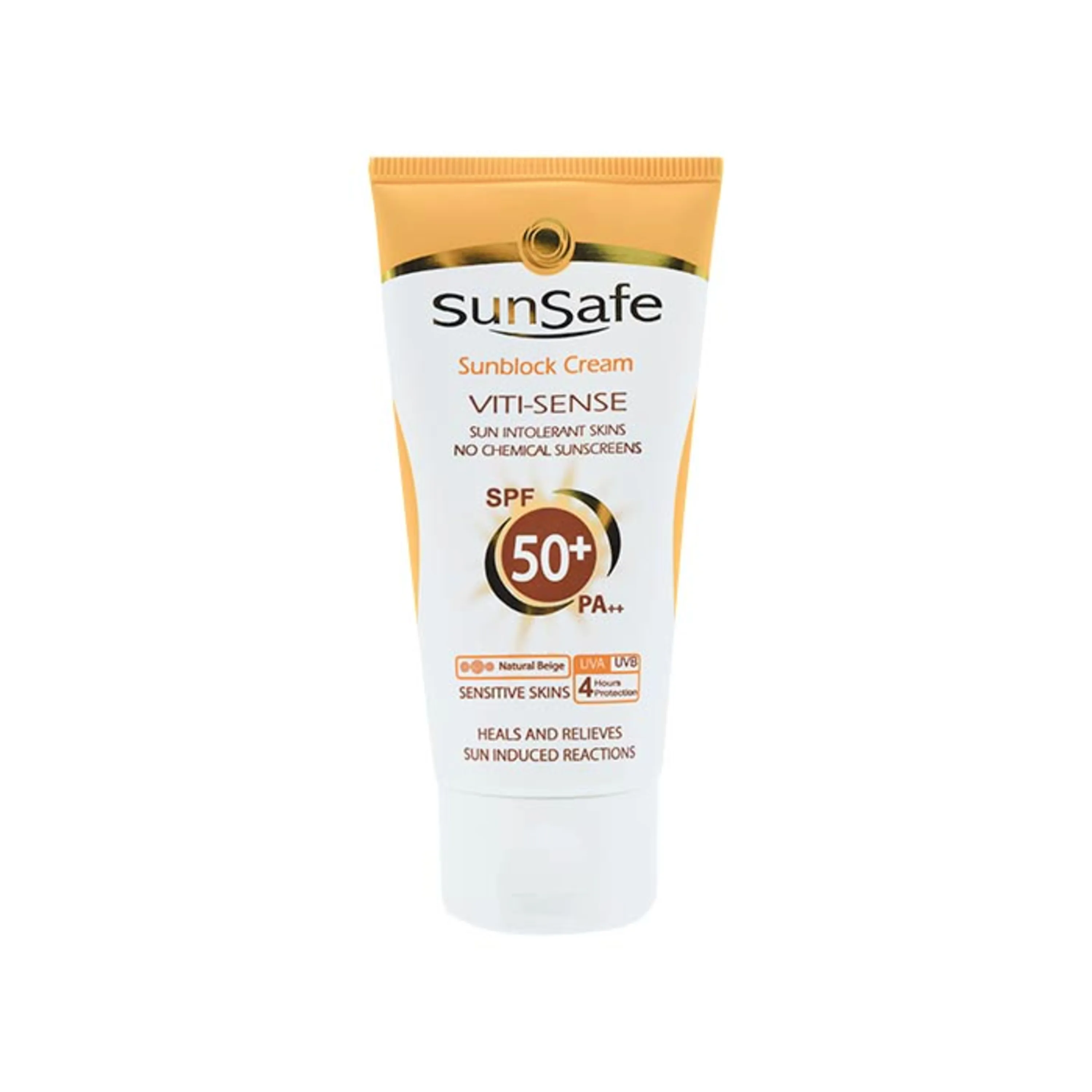 کرم ضد آفتاب فاقد جاذب های شیمیایی + SunSafe SPF 50