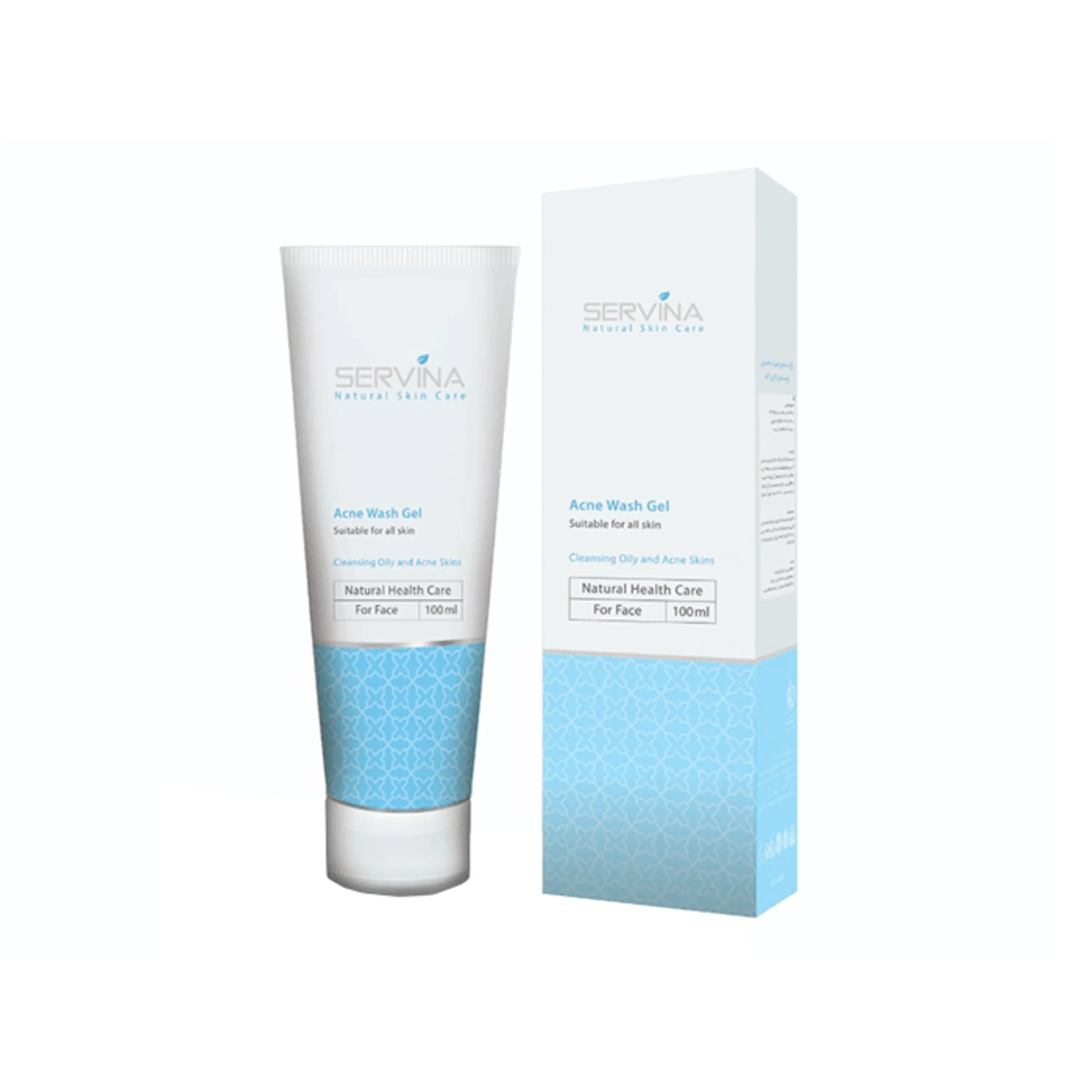 ژل شستشوی صورت آکنه واش Servina ژل شستشوی صورت آکنه واش Servina