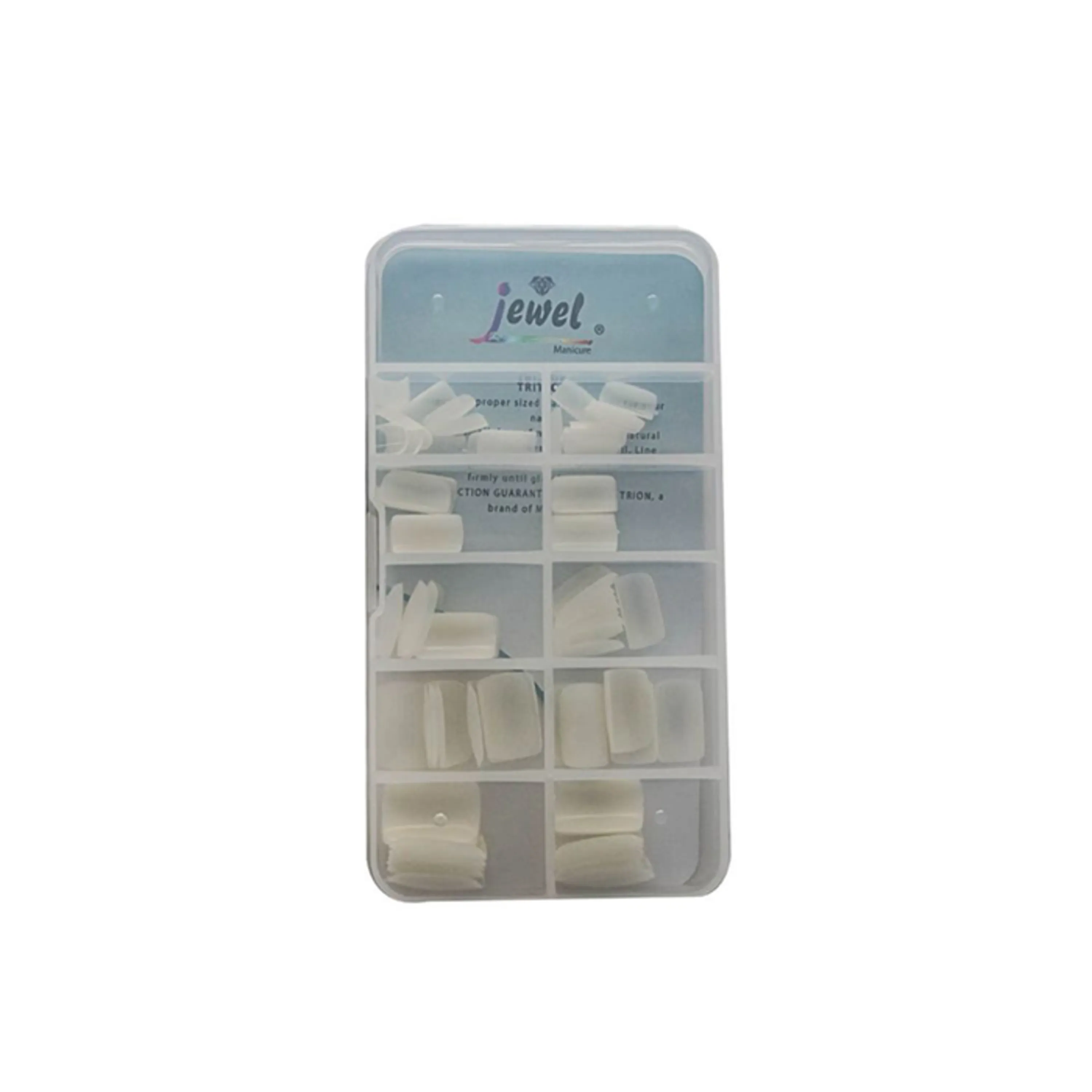 ناخن مصنوعی تخت شیری کوتاه 100 عددی JEWEL GNM-100T ناخن مصنوعی تخت شیری کوتاه 100 عددی JEWEL GNM-100T