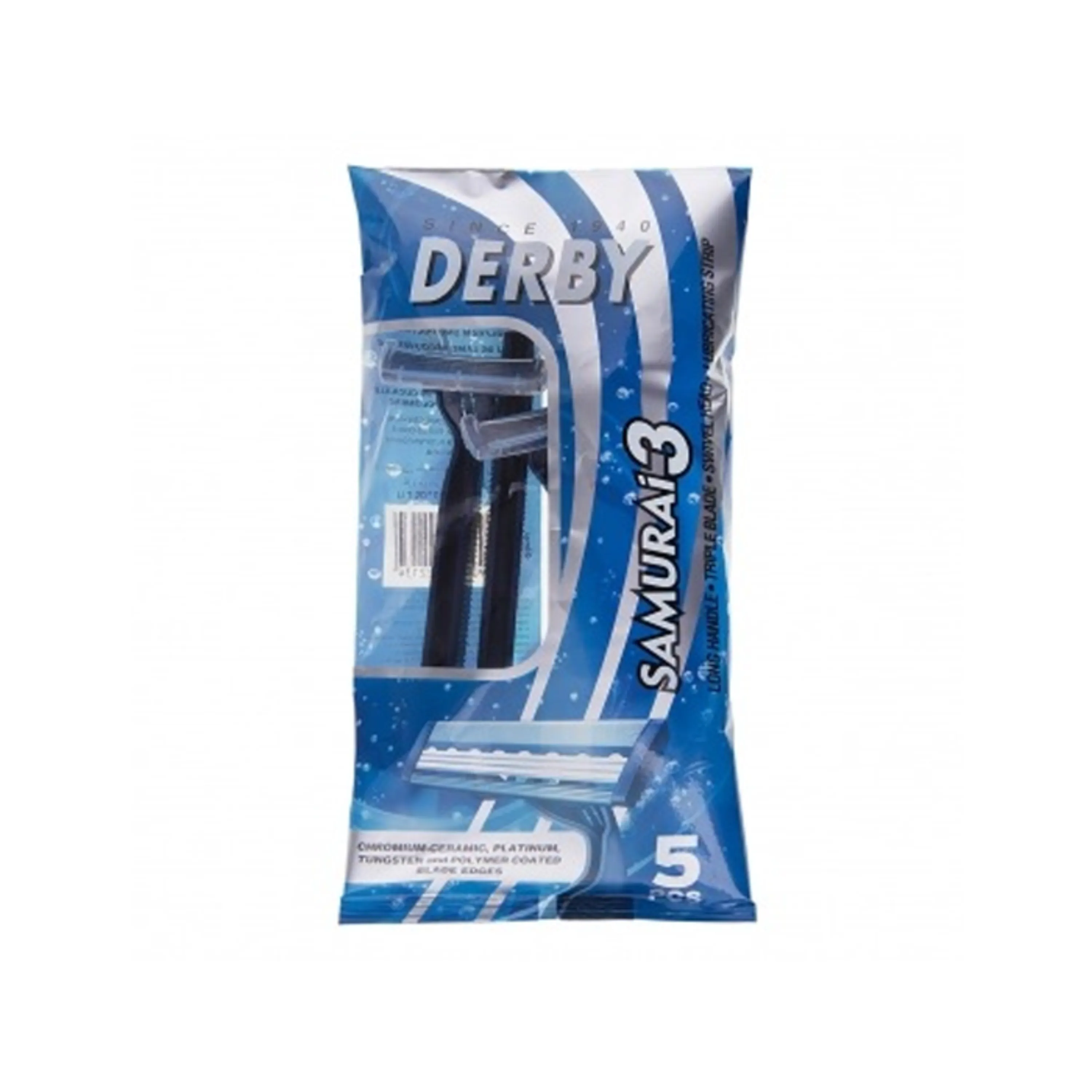 بسته 5تایی تیغ اصلاح 3 لبه Derby بسته 5تایی تیغ اصلاح 3 لبه Derby