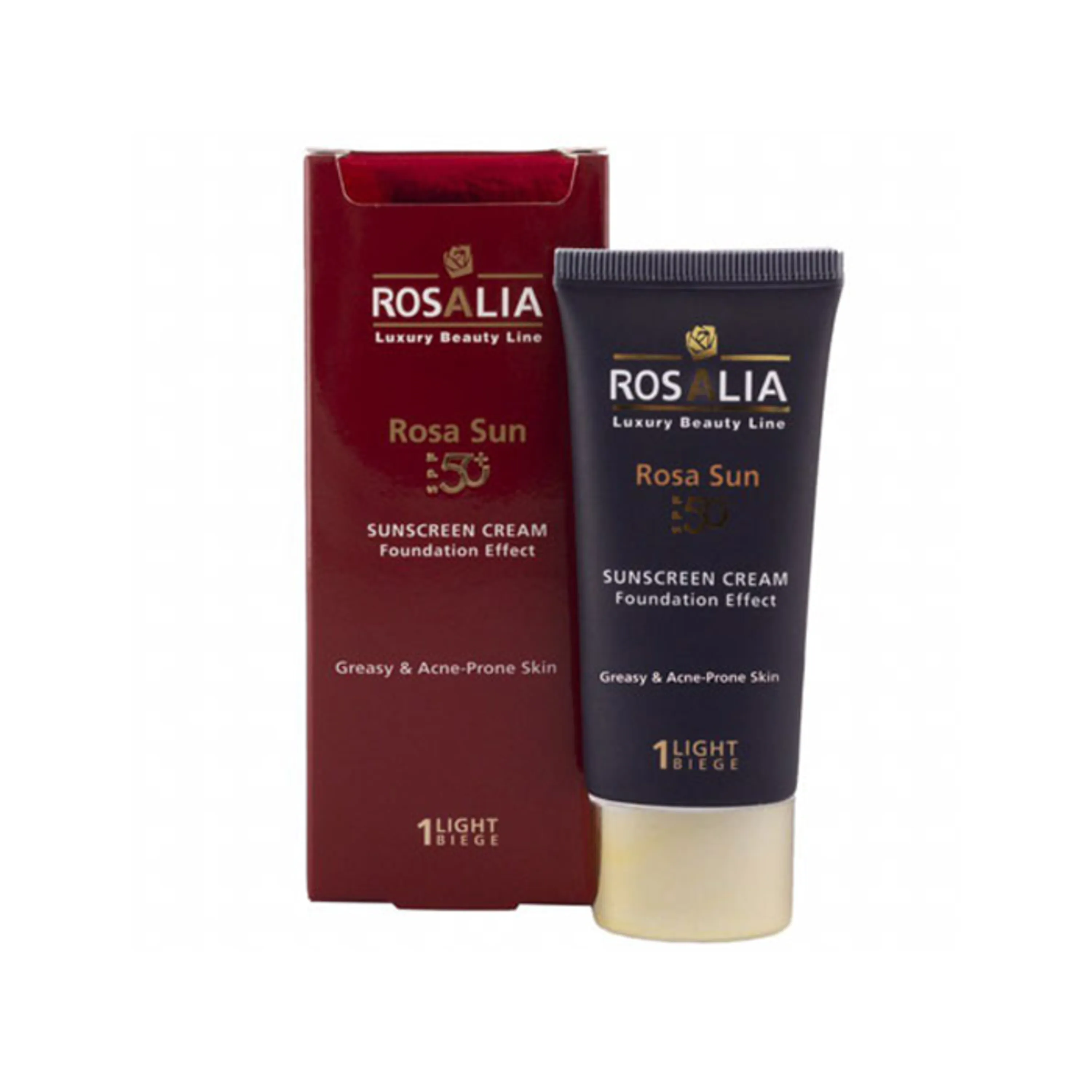 کرم ضد آفتاب رنگی پوست چرب رزا سان Rosalia