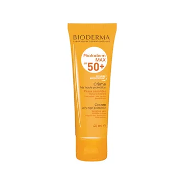 کرم ضد آفتاب بی رنگ بایودرما مناسب پوست نرمال تا خشک مدل +Photoderm Max SPF 50