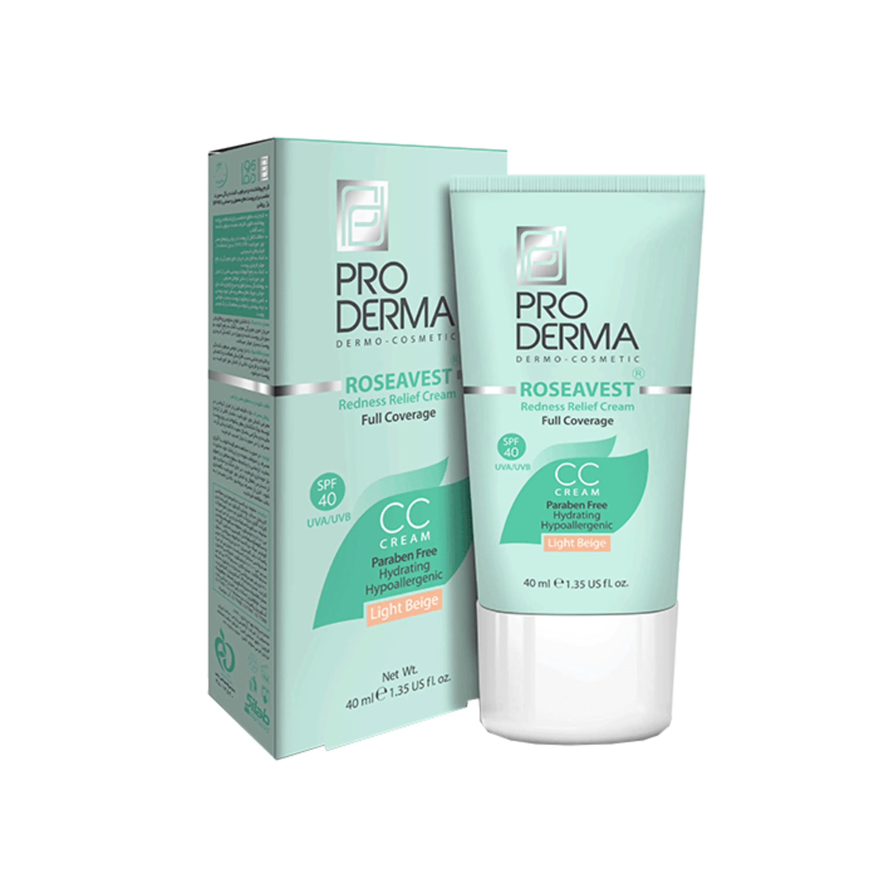 کرم پوشاننده و مرطوب کننده صورت سی سی PRODERMA کرم پوشاننده و مرطوب کننده صورت سی سی PRODERMA