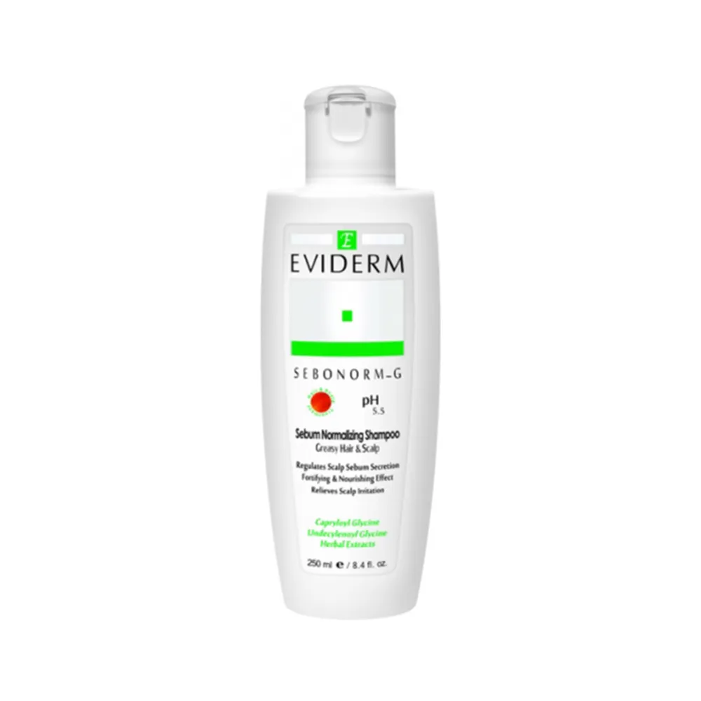 شامپو سبونورم جی موهای چرب Eviderm