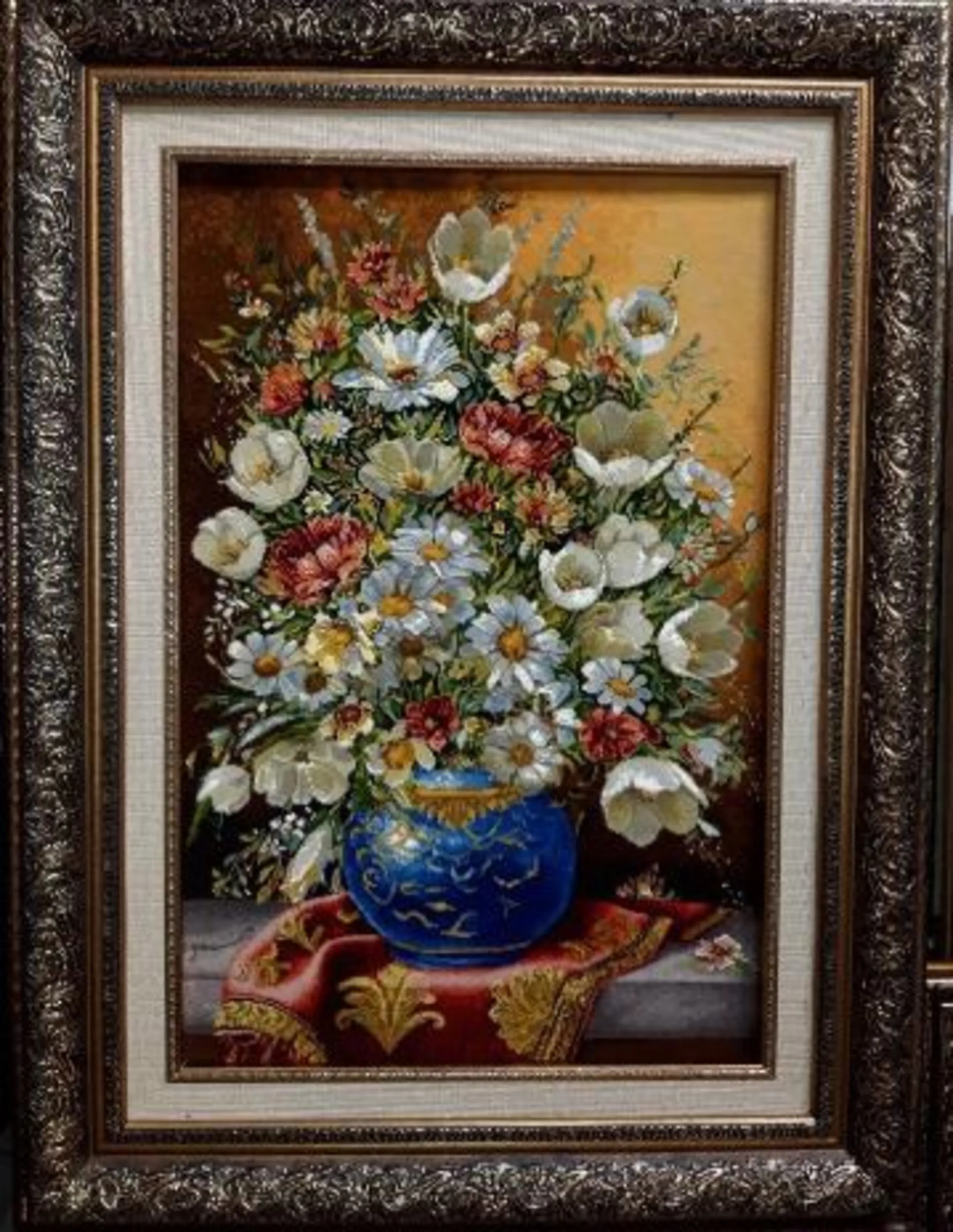 تابلو فرش نقش گل تابلو فرش نقش گل